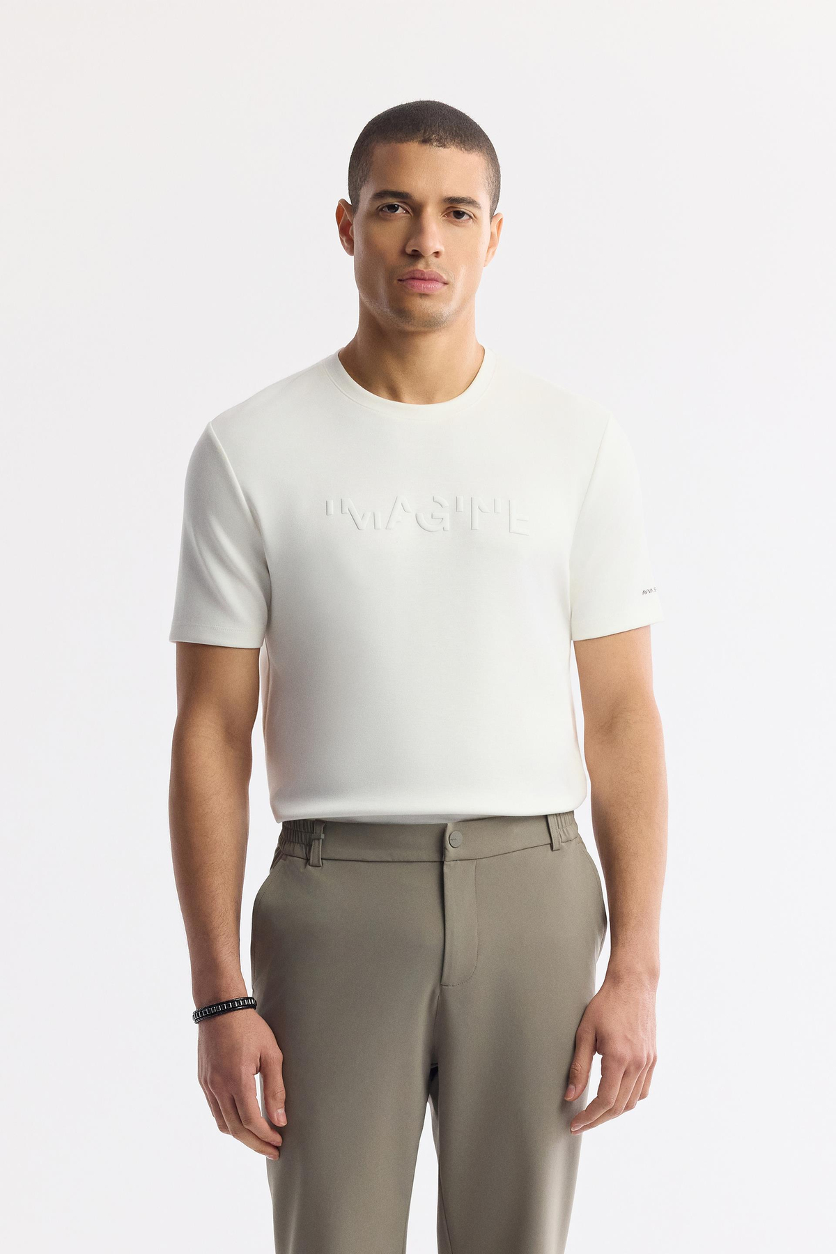 Haki Yanı Lastikli Teknik Kumaş Nora Slim Fit Pantolon
