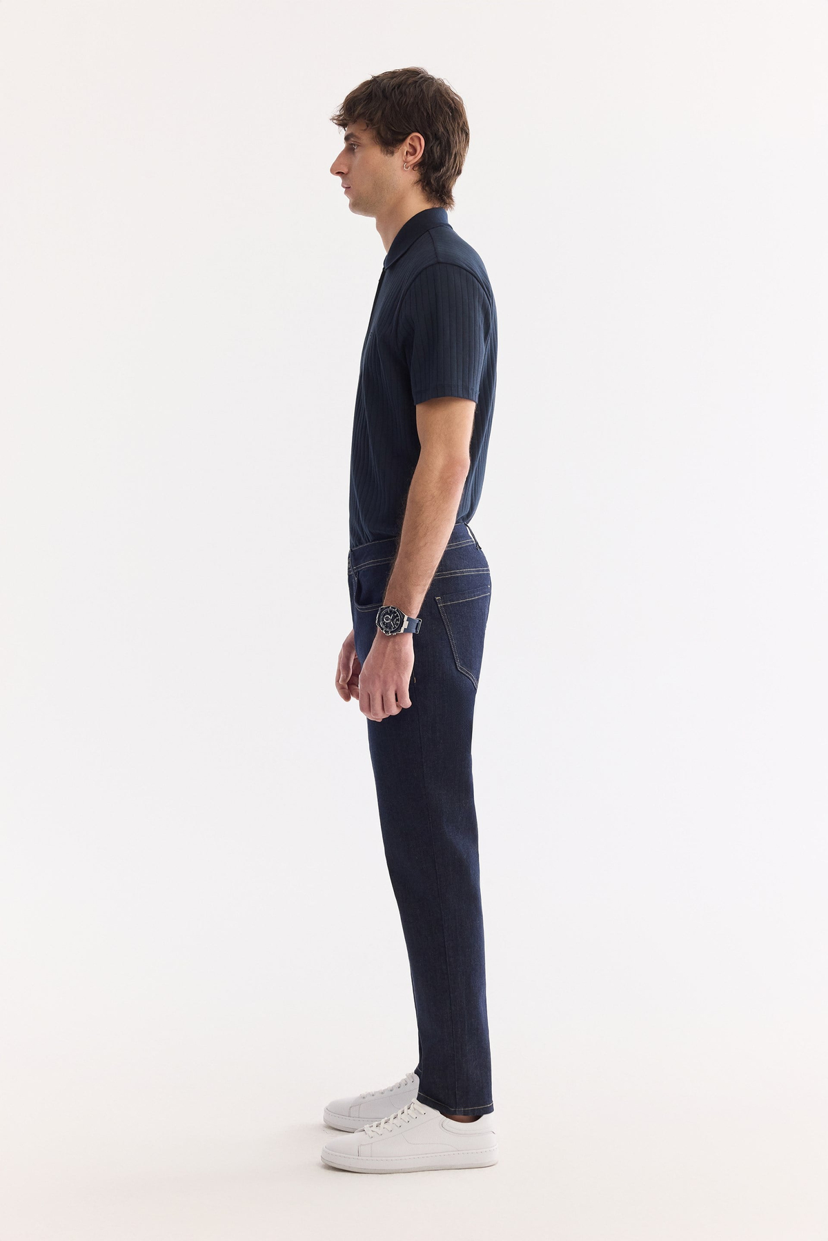 İndigo Eskitem Yıkamalı Comfort Slim Fit