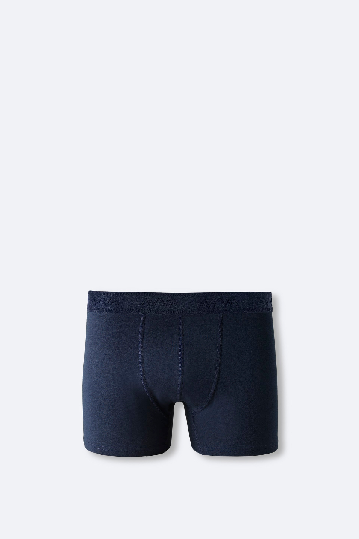 Lacivert Basic Pamuklu Tekli Boxer
