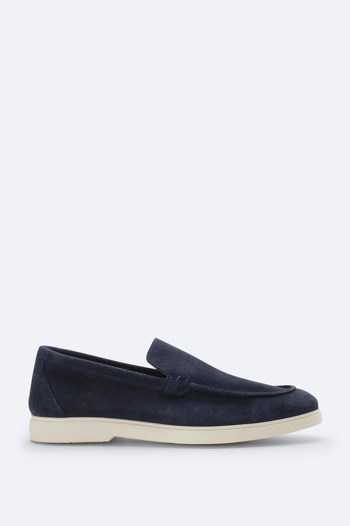Lacivert Süet Loafer Ayakkabı