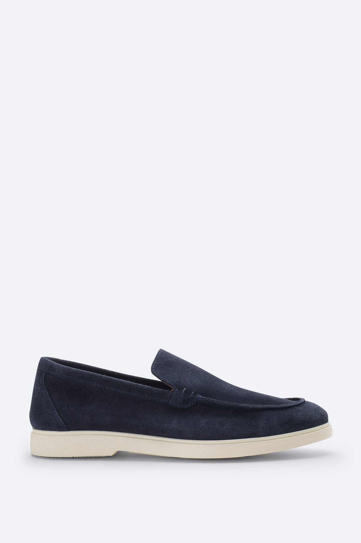 Lacivert Süet Loafer Ayakkabı