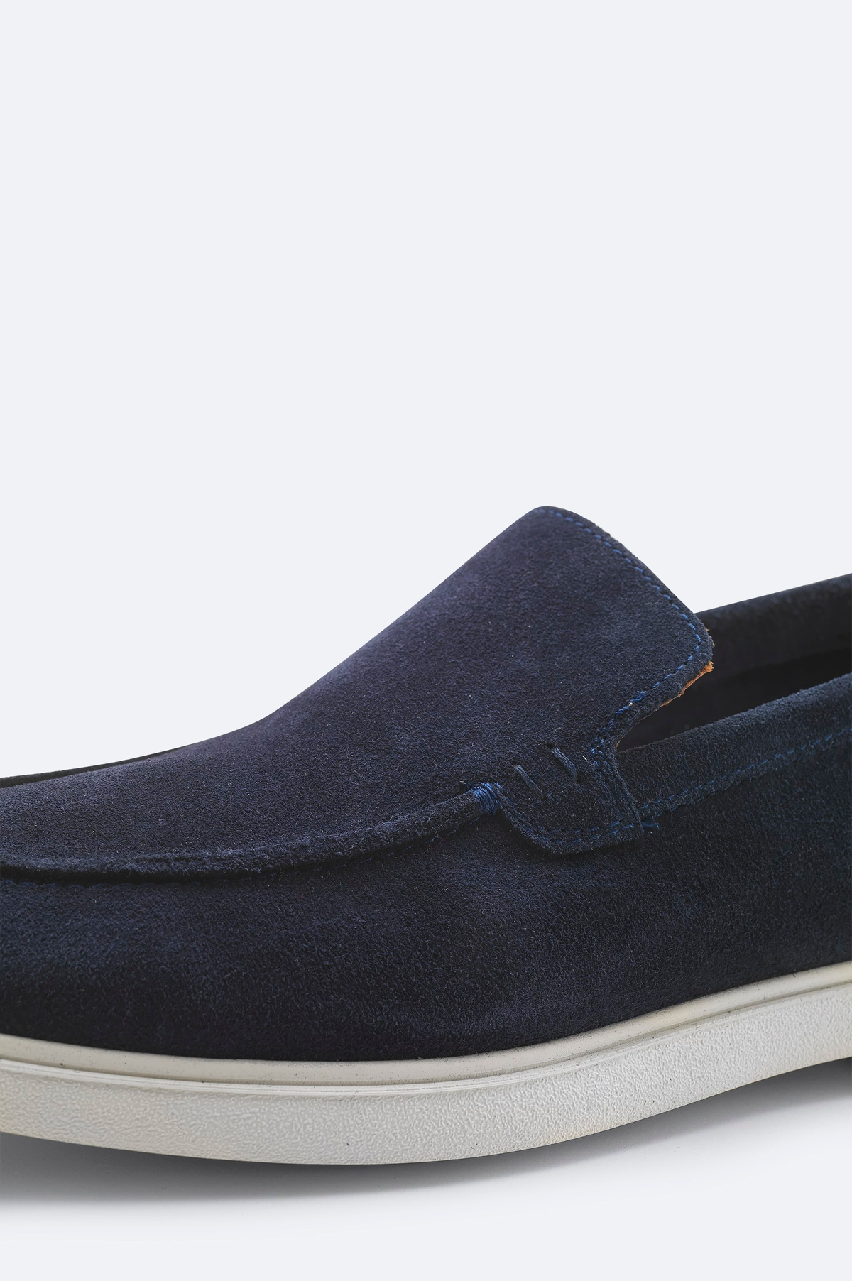 Lacivert Süet Loafer Ayakkabı