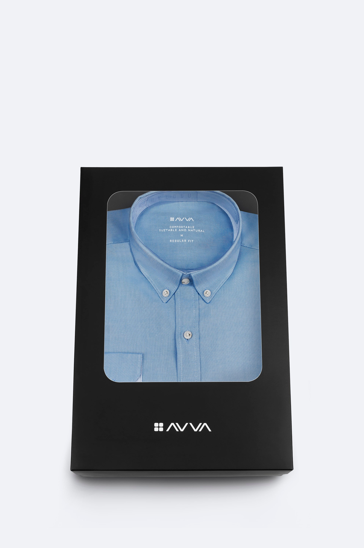Blue 100% Cotton Oxford Shirt