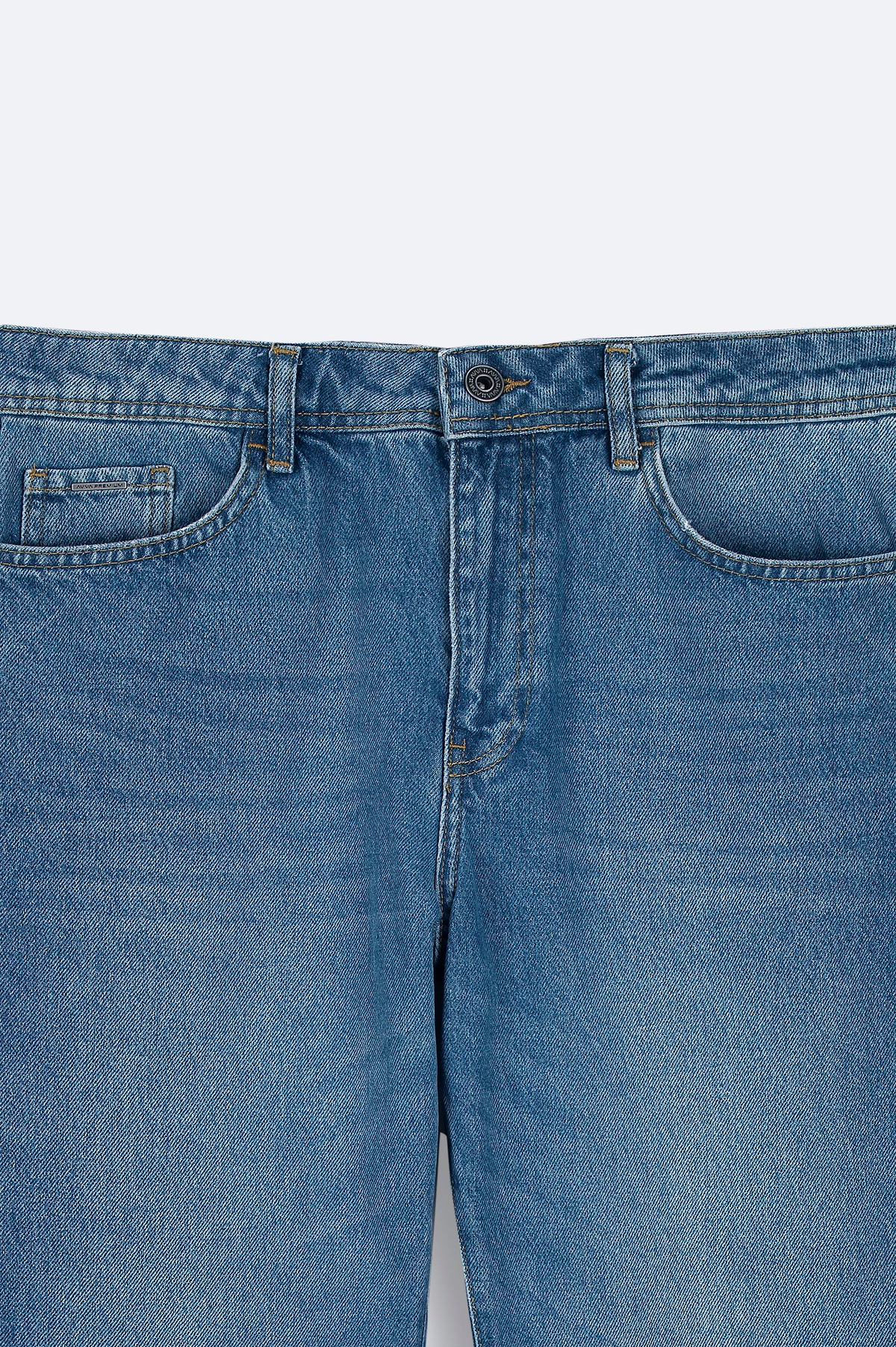 Mavi Eskitme Yıkama Jean Pantolon