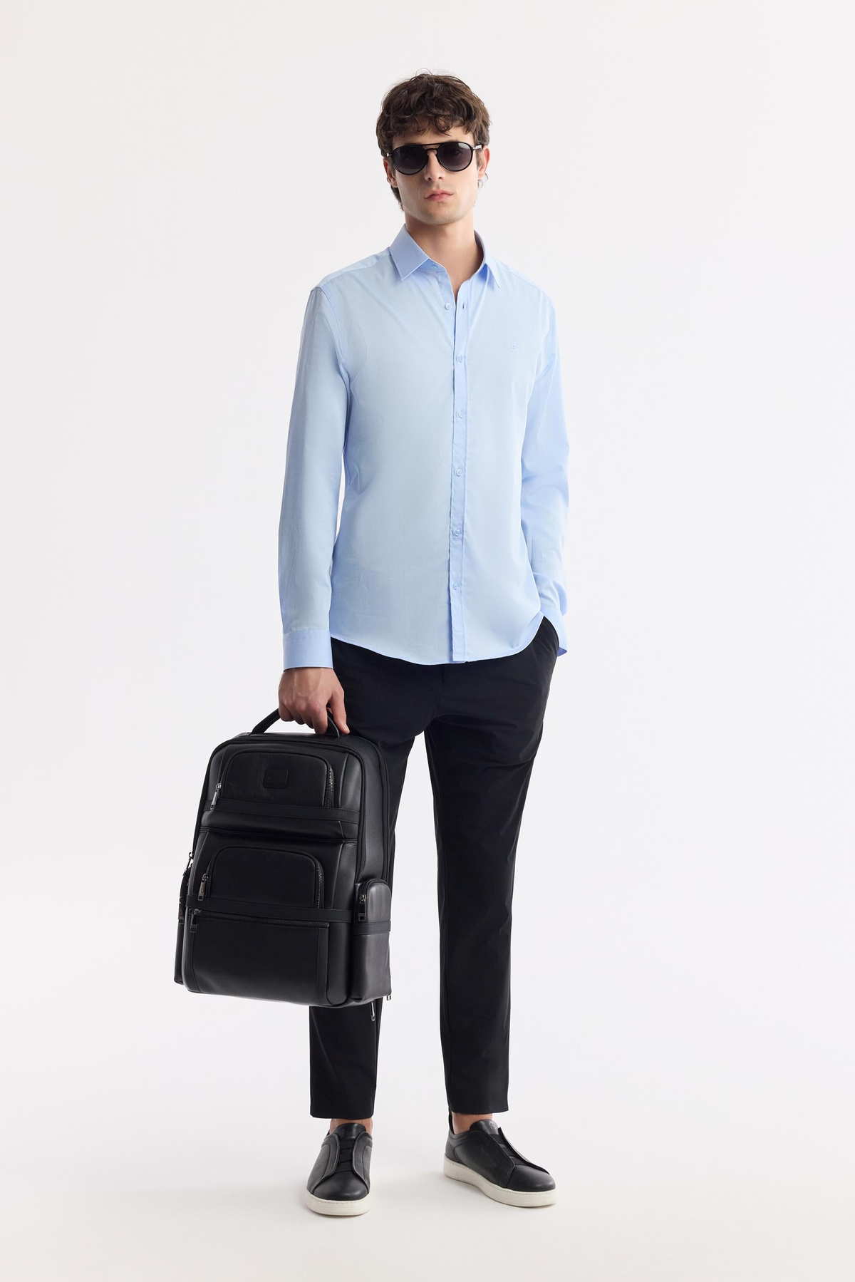 Blue Cotton Shirt