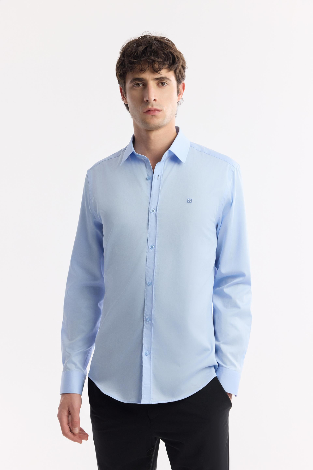 Blue Cotton Shirt