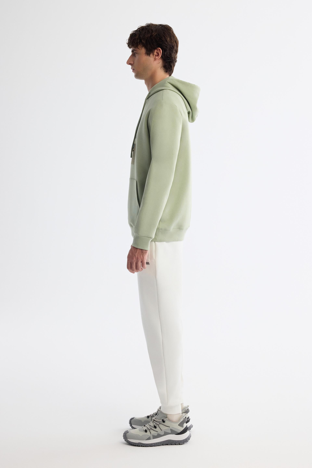 Mint Yeşil Kapüşonlu Sweatshirt