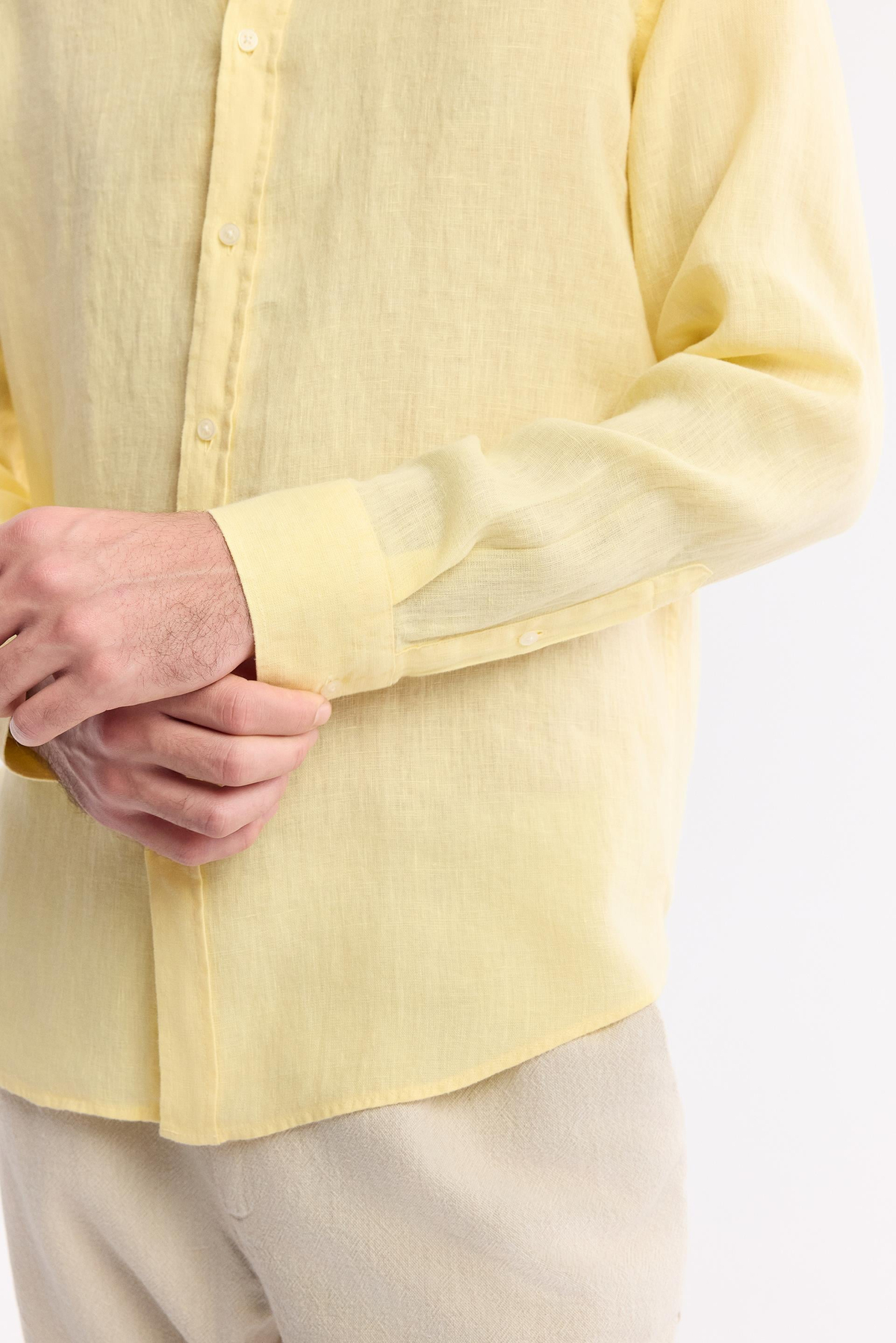 Yellow Linen Shirt