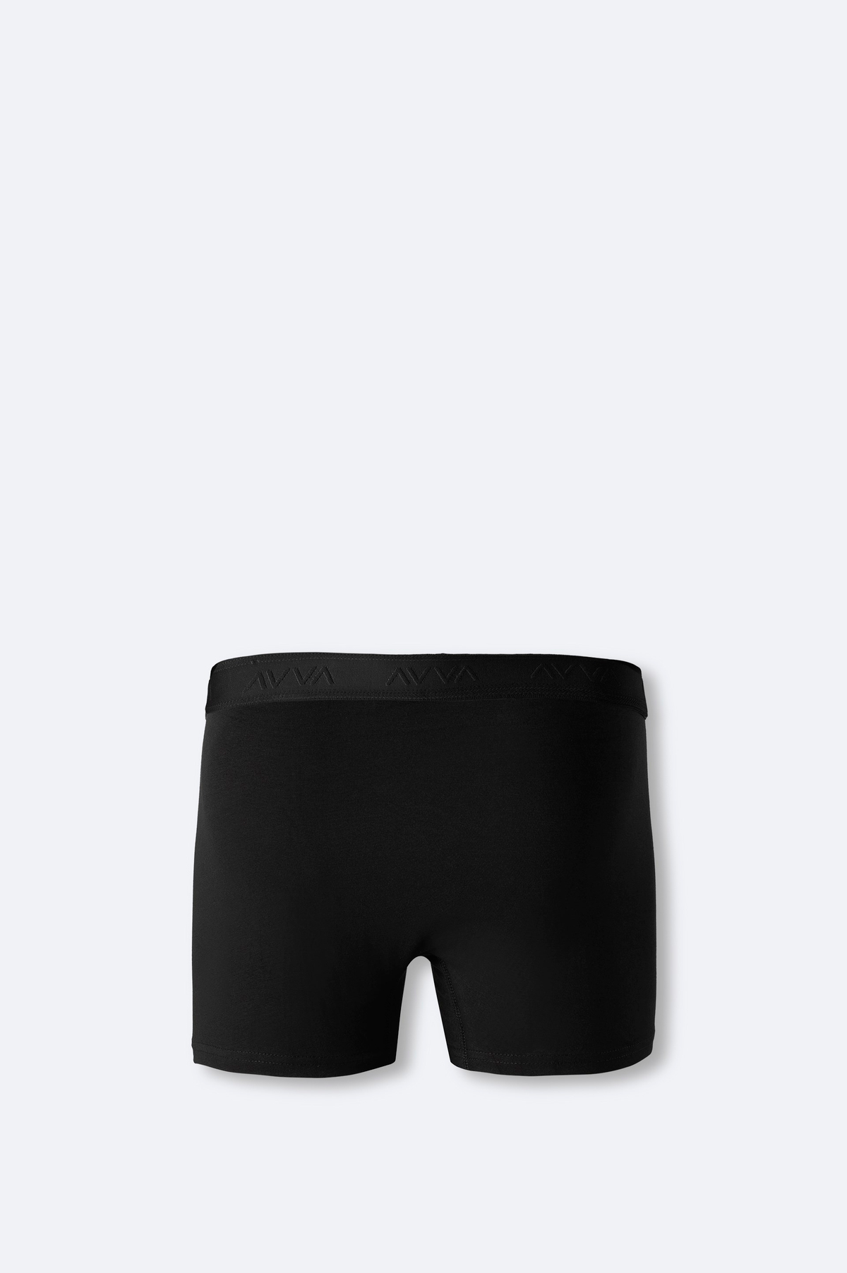 Siyah Basic Pamuklu Tekli Boxer