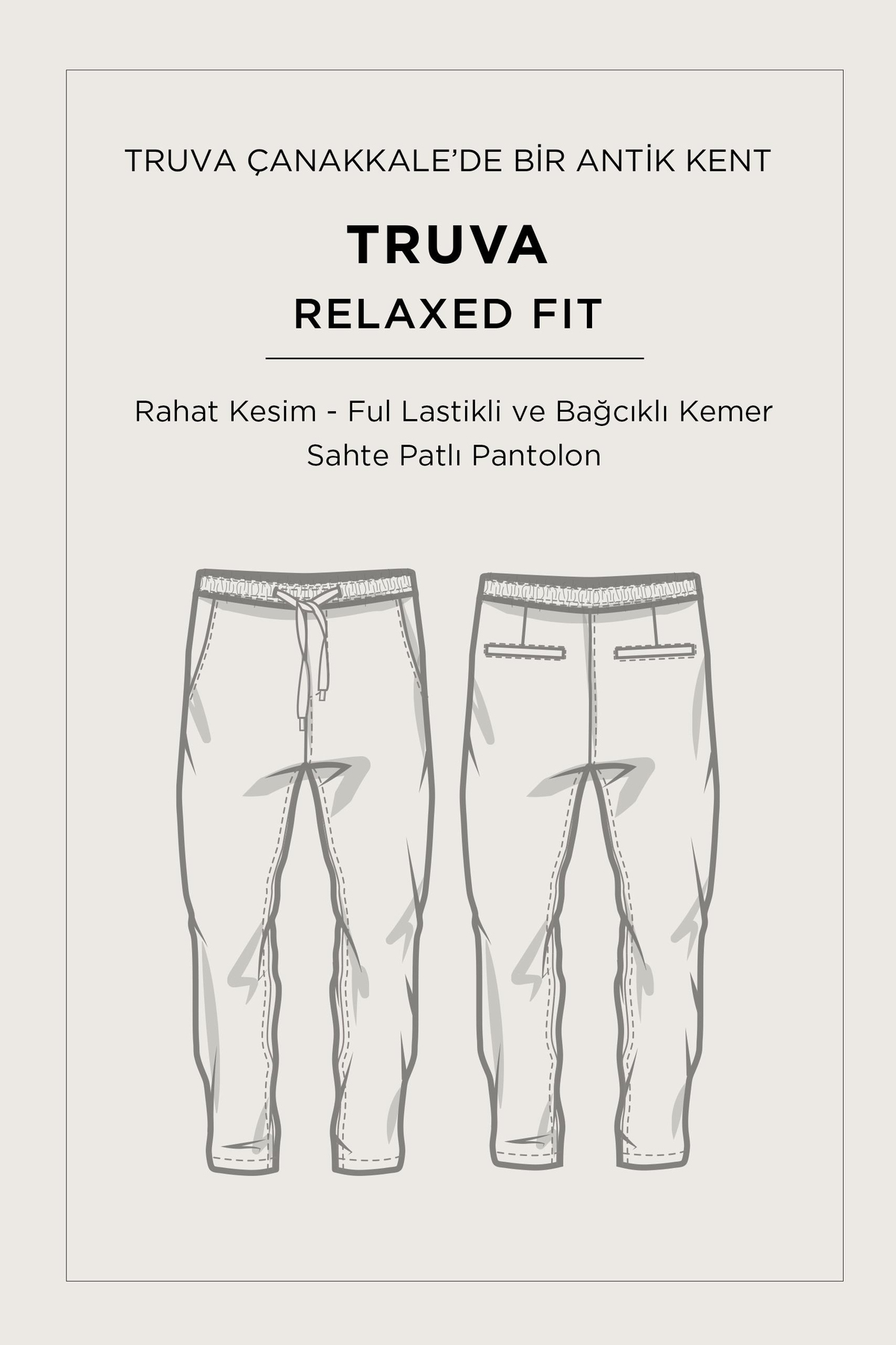 Black Elastic Waist Drawstring Soft Touch Jogger Pants