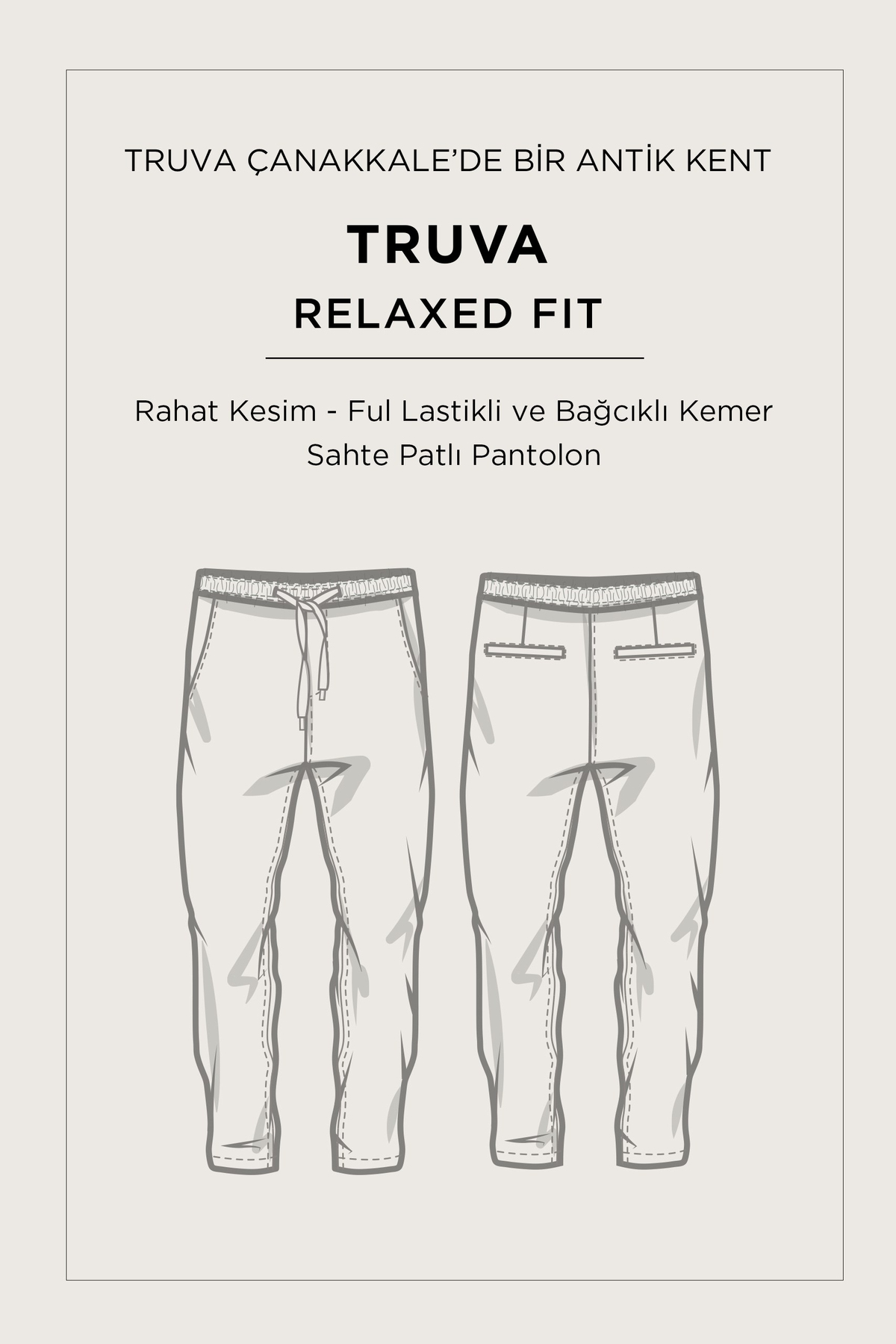 Black Elastic Waist Drawstring Soft Touch Jogger Pants