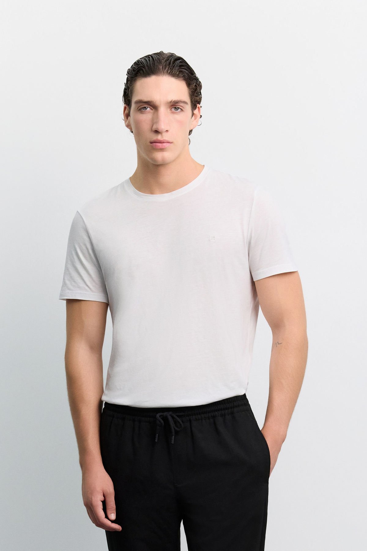 Black Drawstring Jogger Trousers