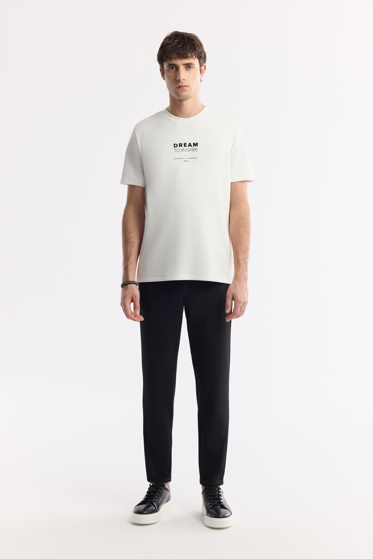 Siyah Beli Lastikli Bi-Stretch Chino Pantolon