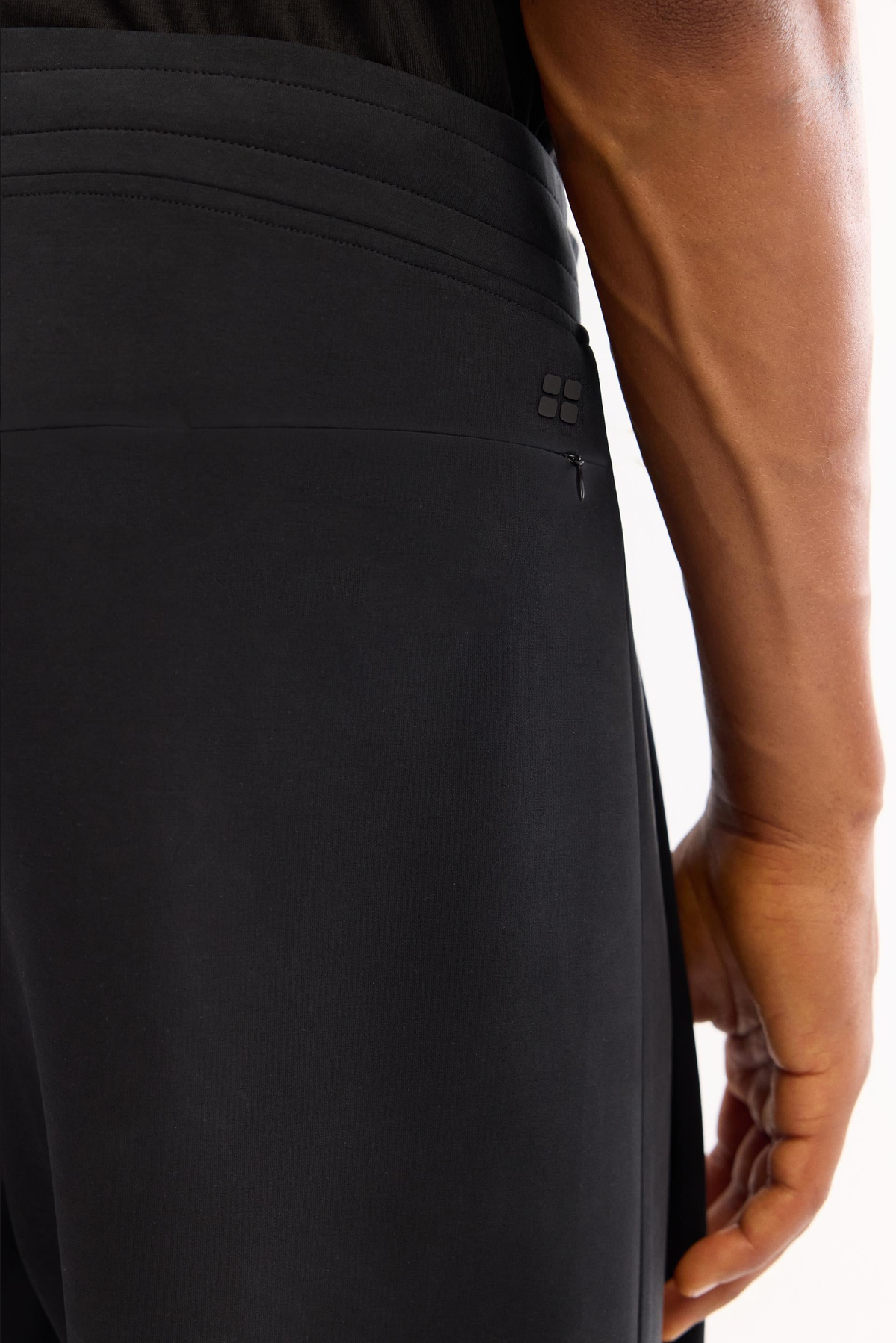 Siyah Beli Lastikli Soft Touch Eşofman Altı