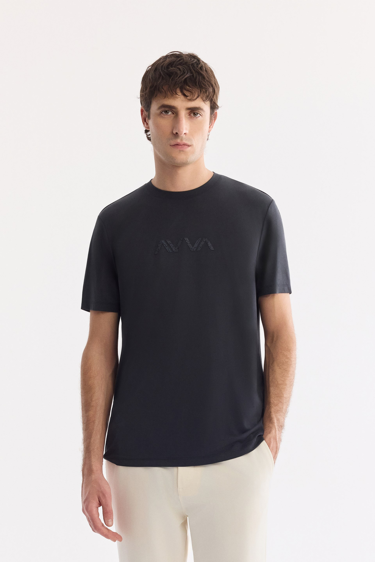 Siyah Bisiklet Yaka Enjeksiyon  Baskılı Cupra Süprem  T-Shirt