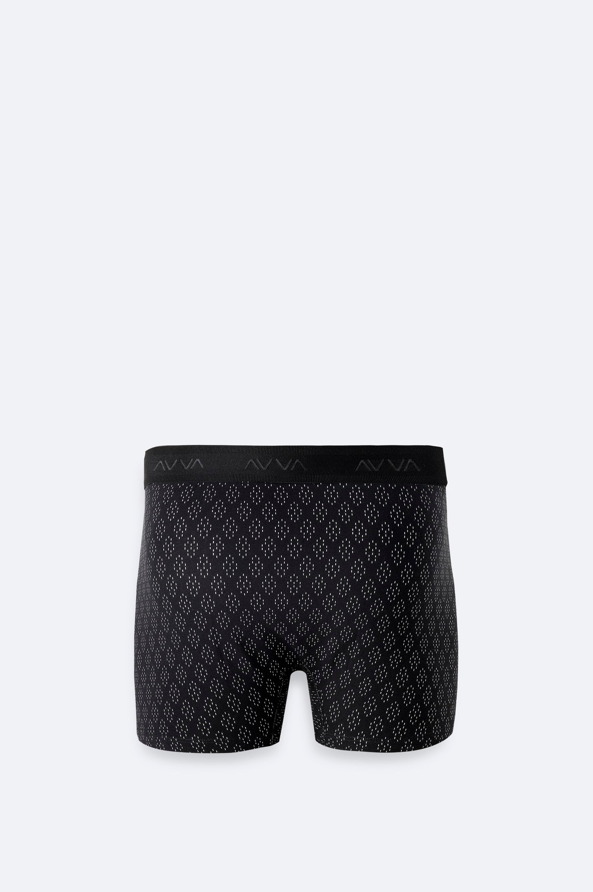 Siyah Desenli Tekli Boxer