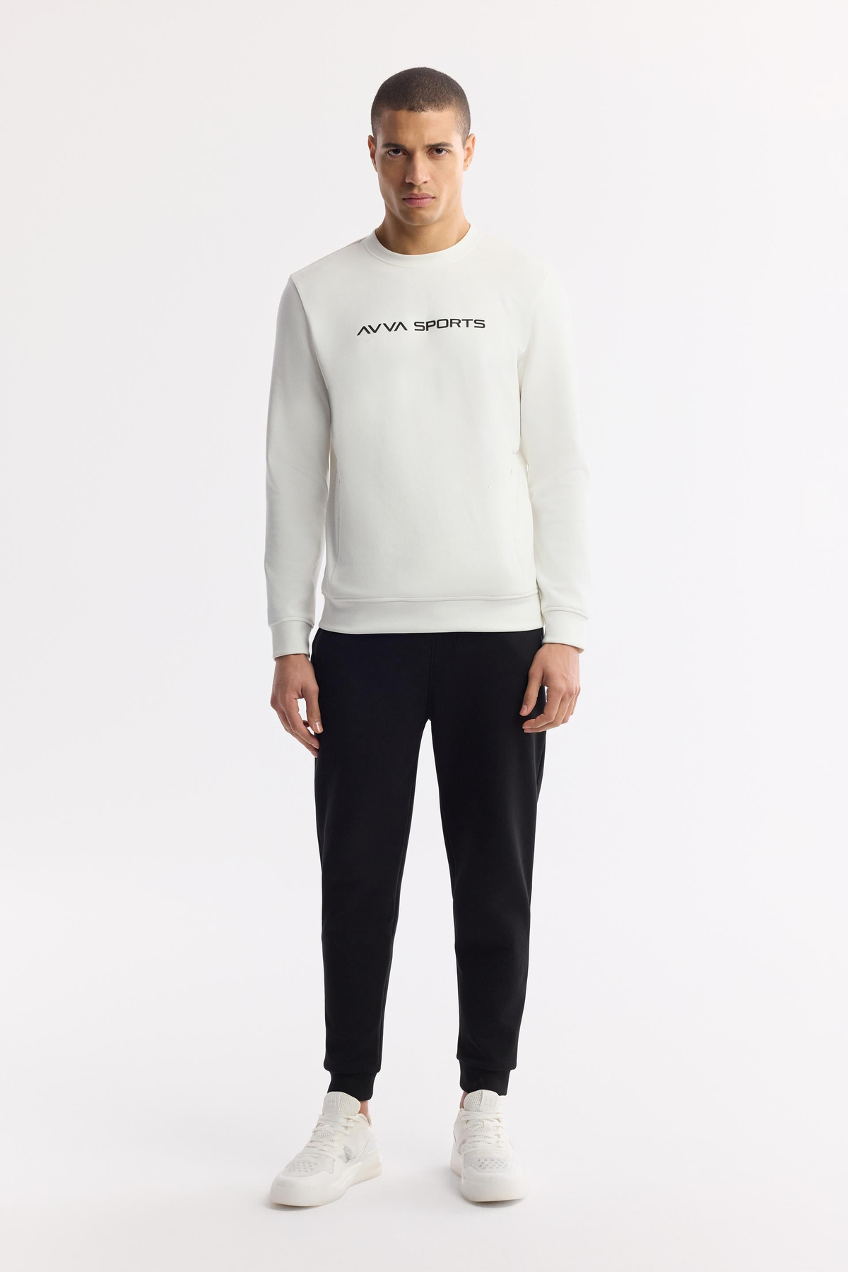 Black Interlock Joggers