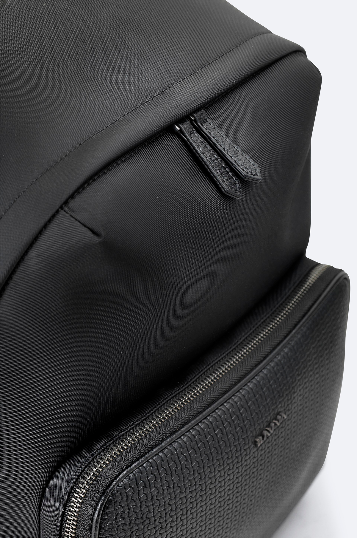Black Leather Backpack