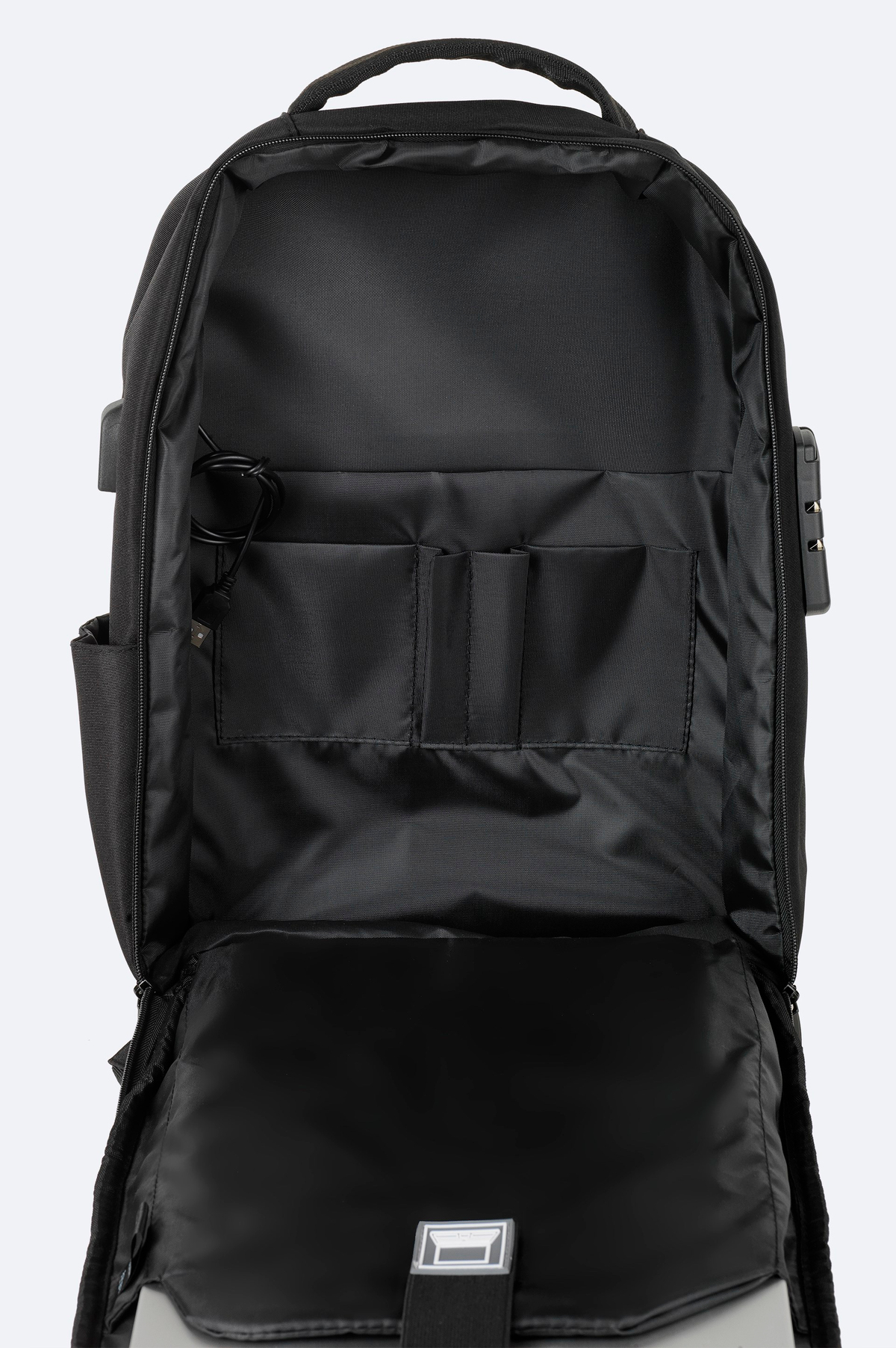 Black Hardshell Backpack
