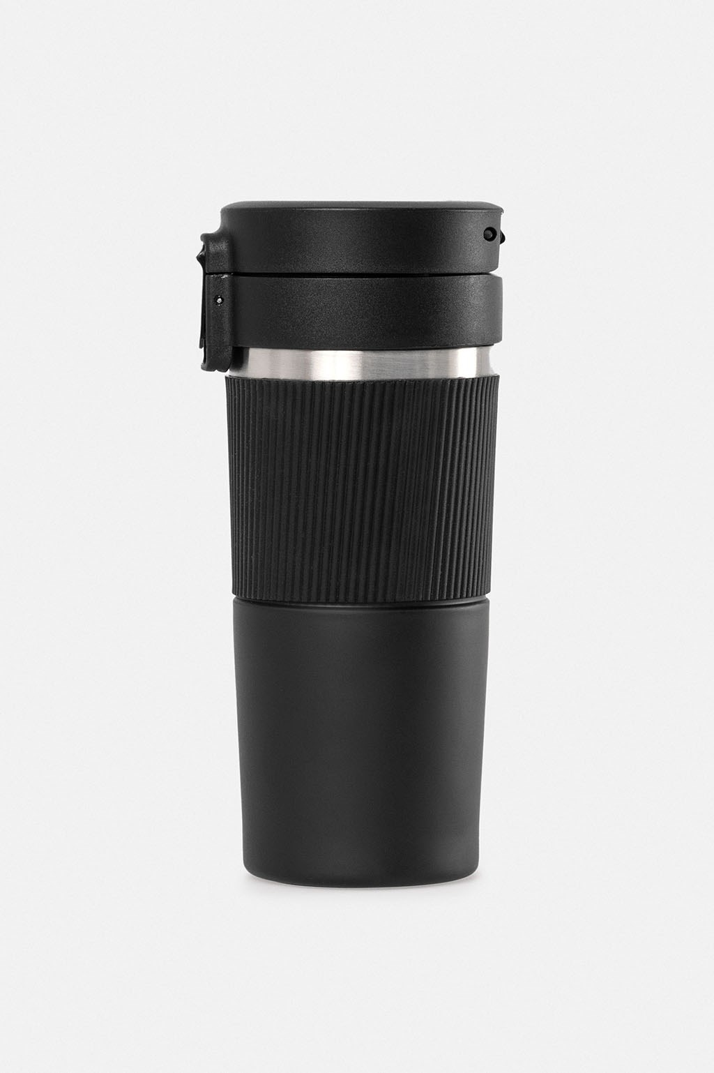 Siyah Paslanmaz %100 Çelik Termos 400 ML