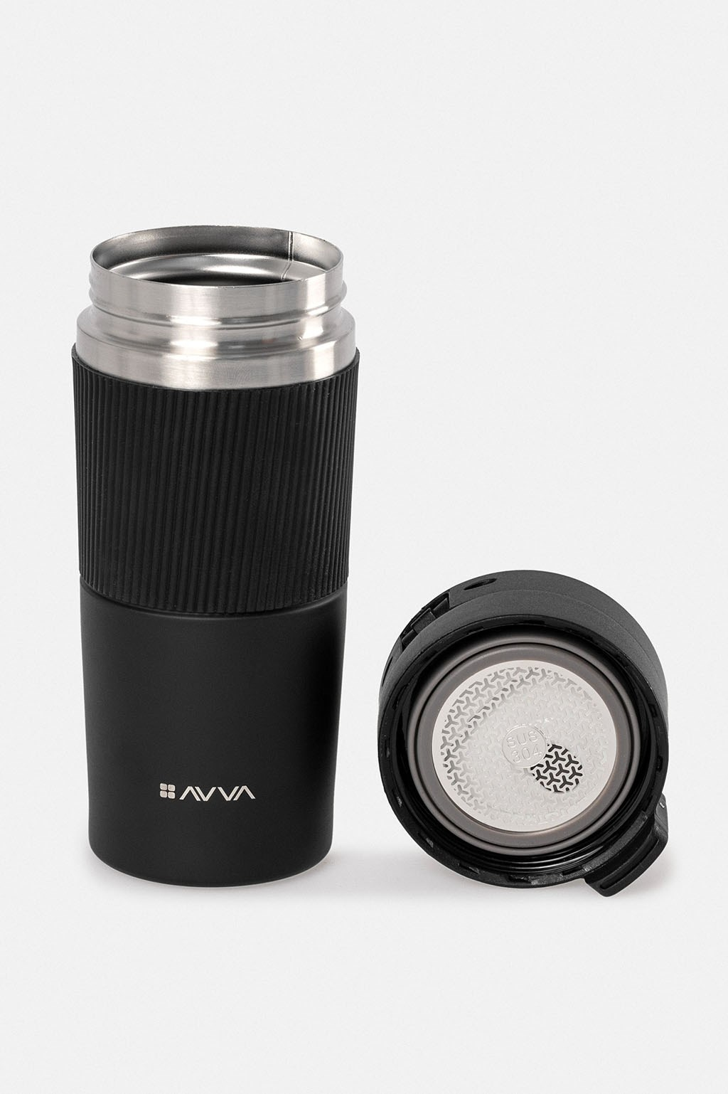 Siyah Paslanmaz %100 Çelik Termos 400 ML
