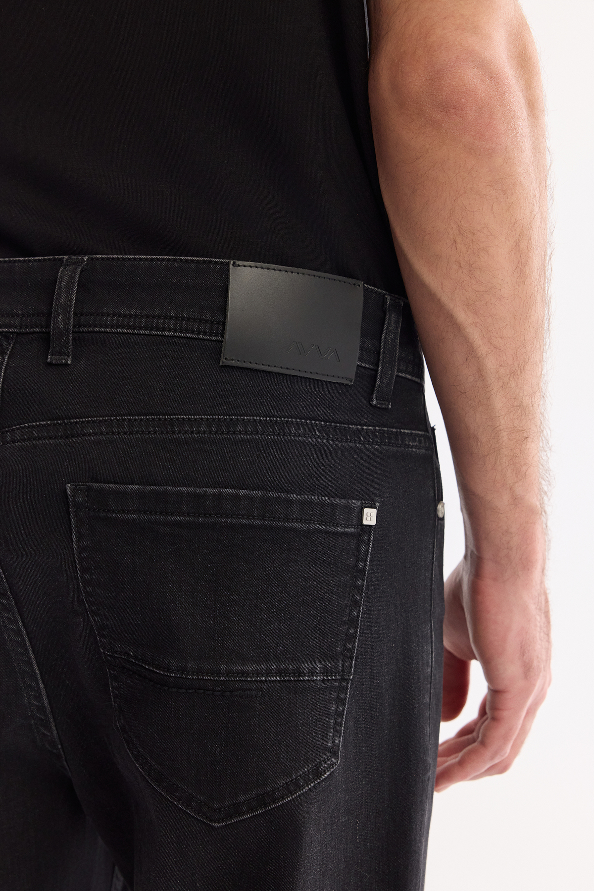 Siyah Taş Yıkamalı Comfort Slim  Fit