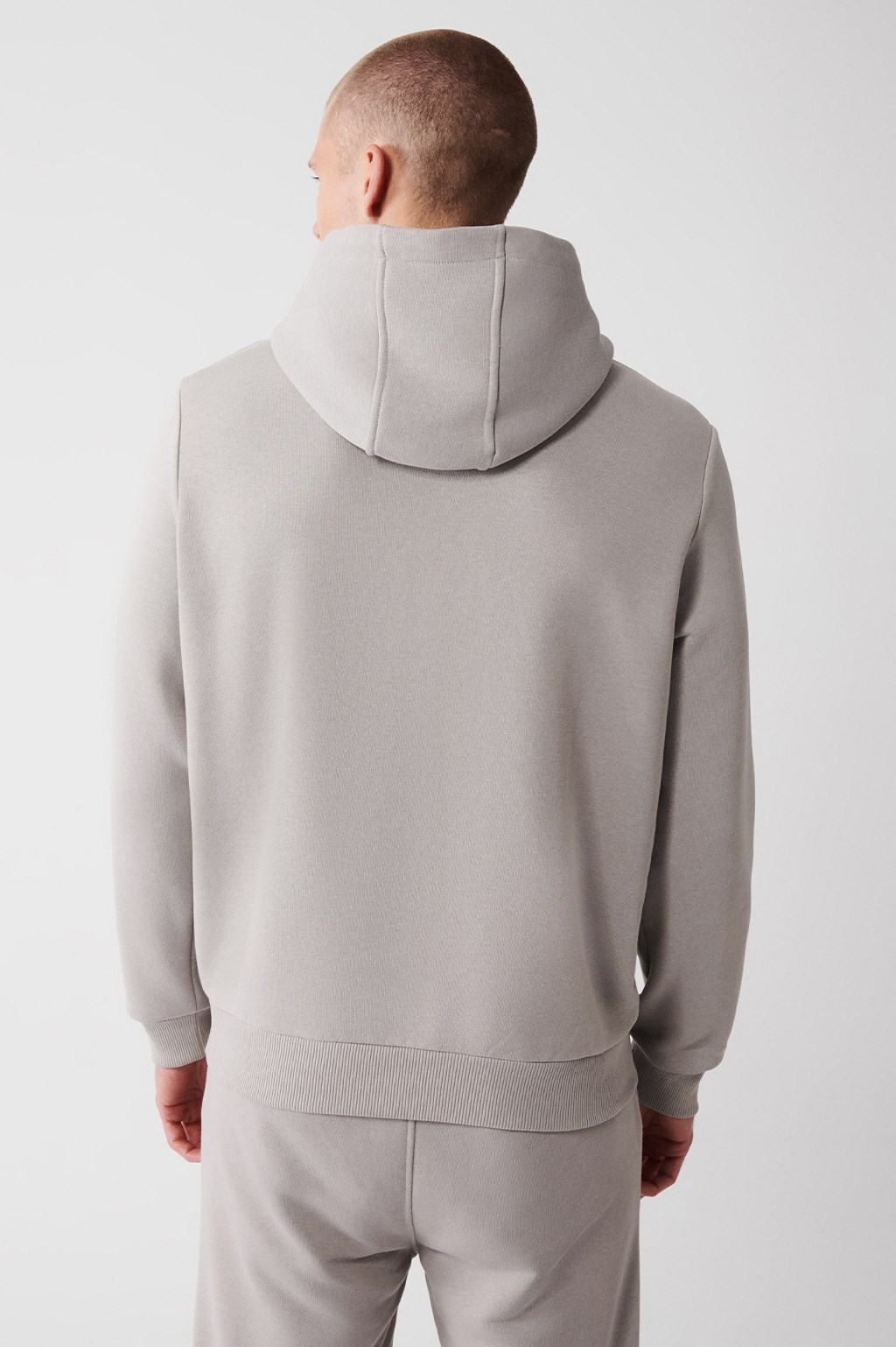 Taş Kapüşonlu 3 İplik Şardonlu Pamuklu Sweatshirt