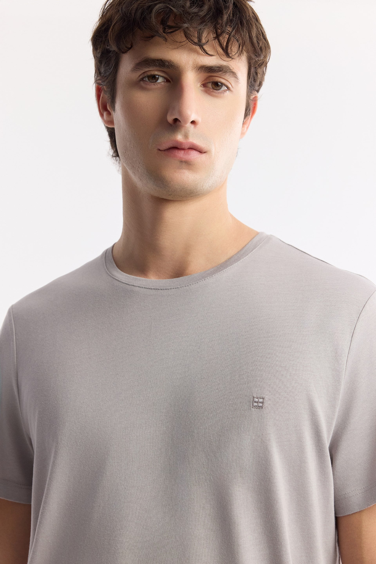 Taş Ultrasoft Bisiklet Yaka Basic Modal T-Shirt