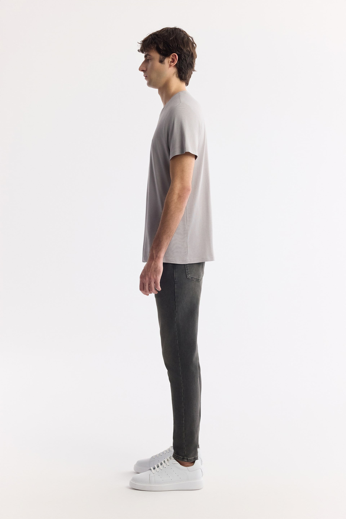 Taş Ultrasoft Bisiklet Yaka Basic Modal T-Shirt