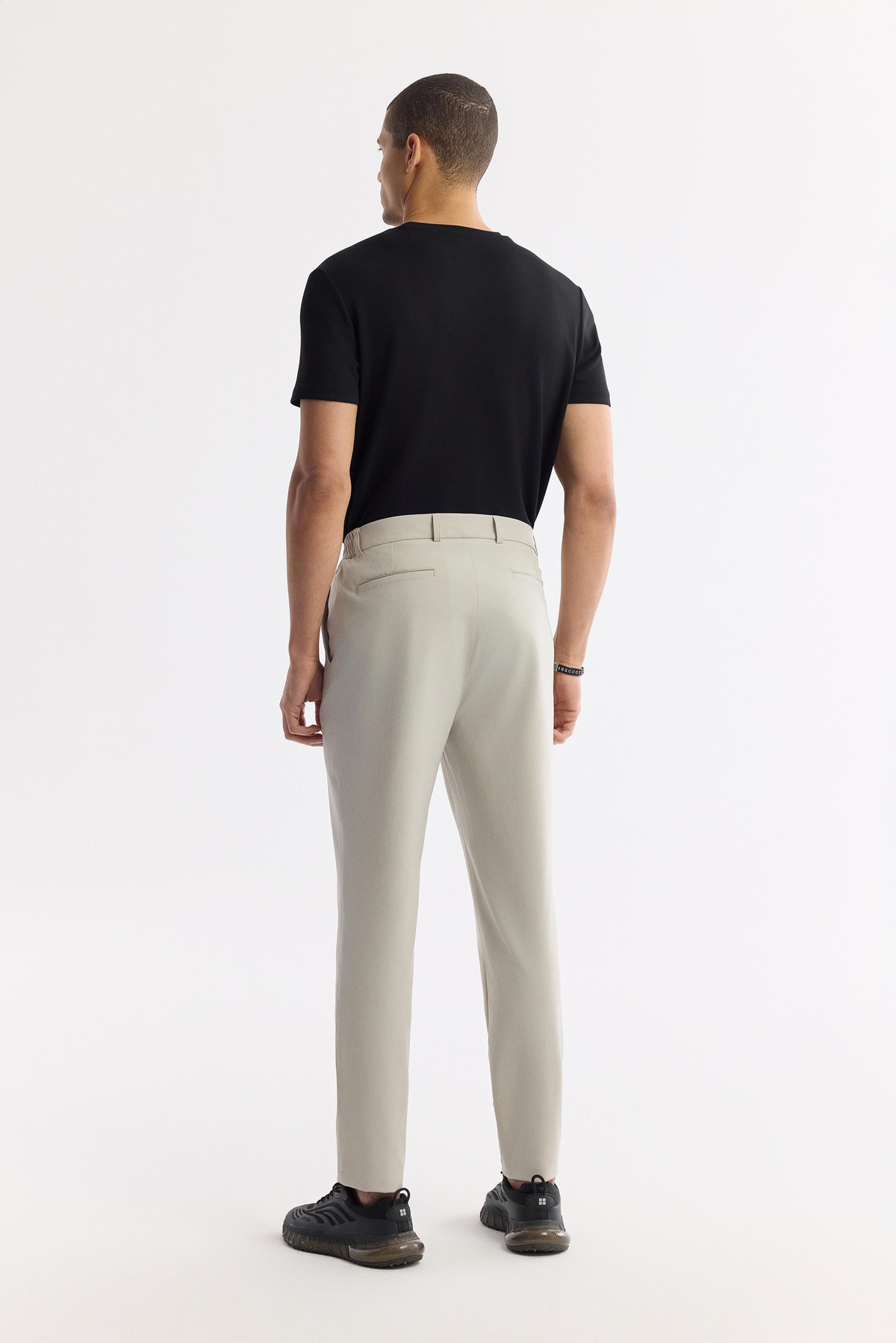 Taş Yanı Lastikli Teknik Kumaş Nora Slim Fit Pantolon