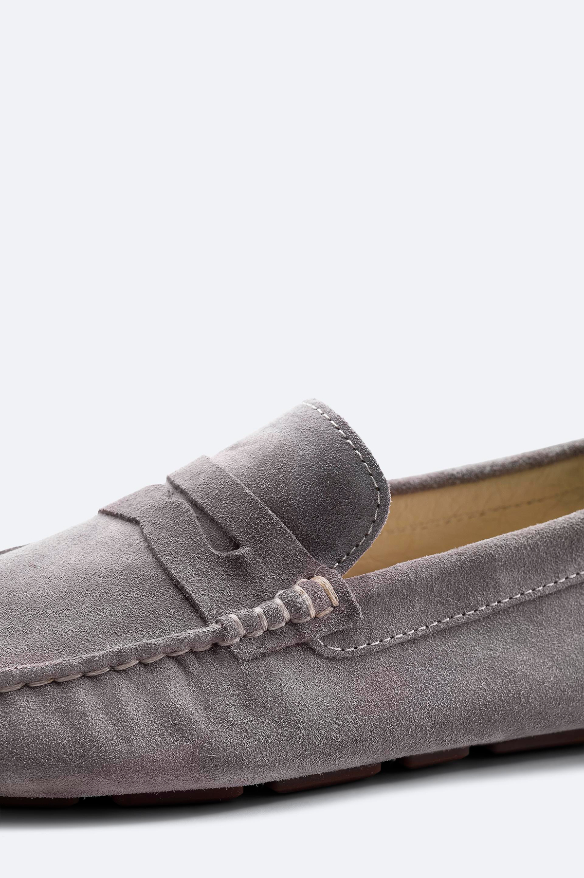 Vizon %100 Süet Loafer Ayakkabı