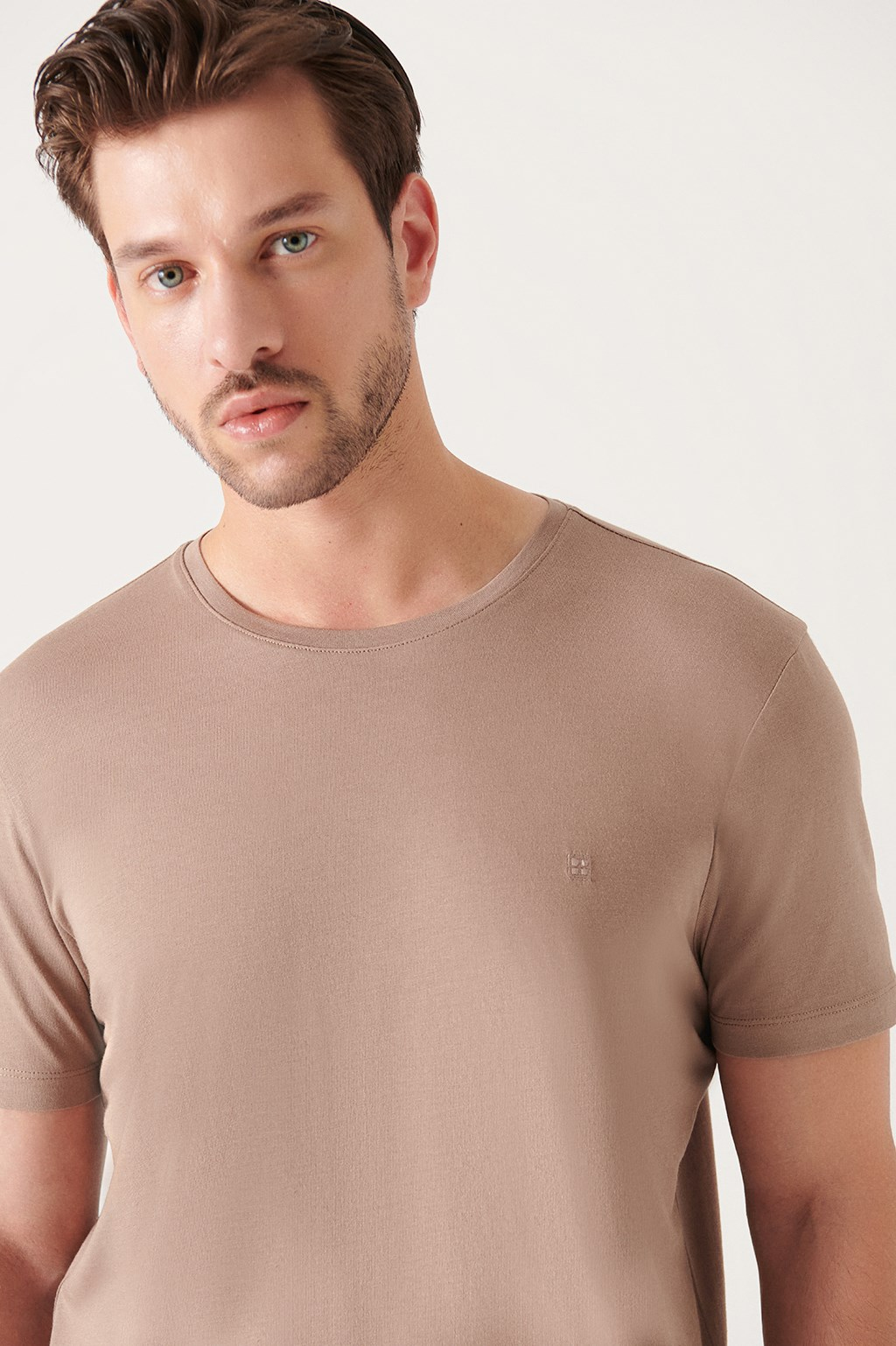 Vizon Ultrasoft Bisiklet Yaka Basic Modal T-Shirt