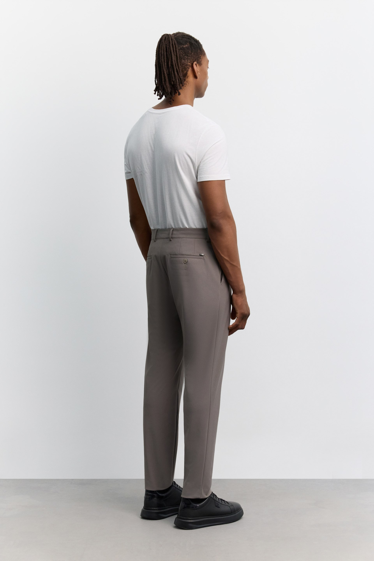 Vizon Yan Cepli, Slim Fit Teknik Klasik Pantolon