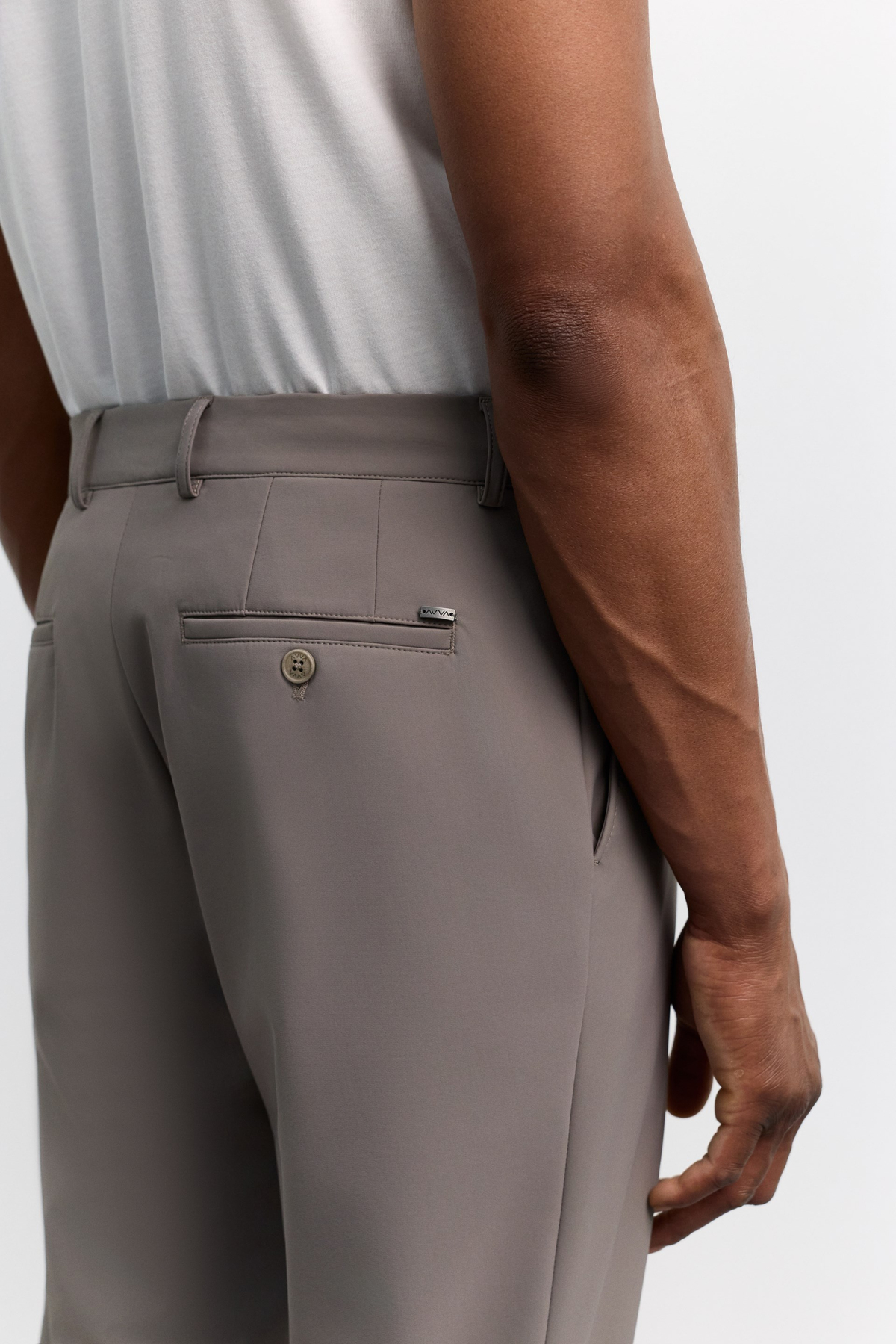 Vizon Yan Cepli, Slim Fit Teknik Klasik Pantolon