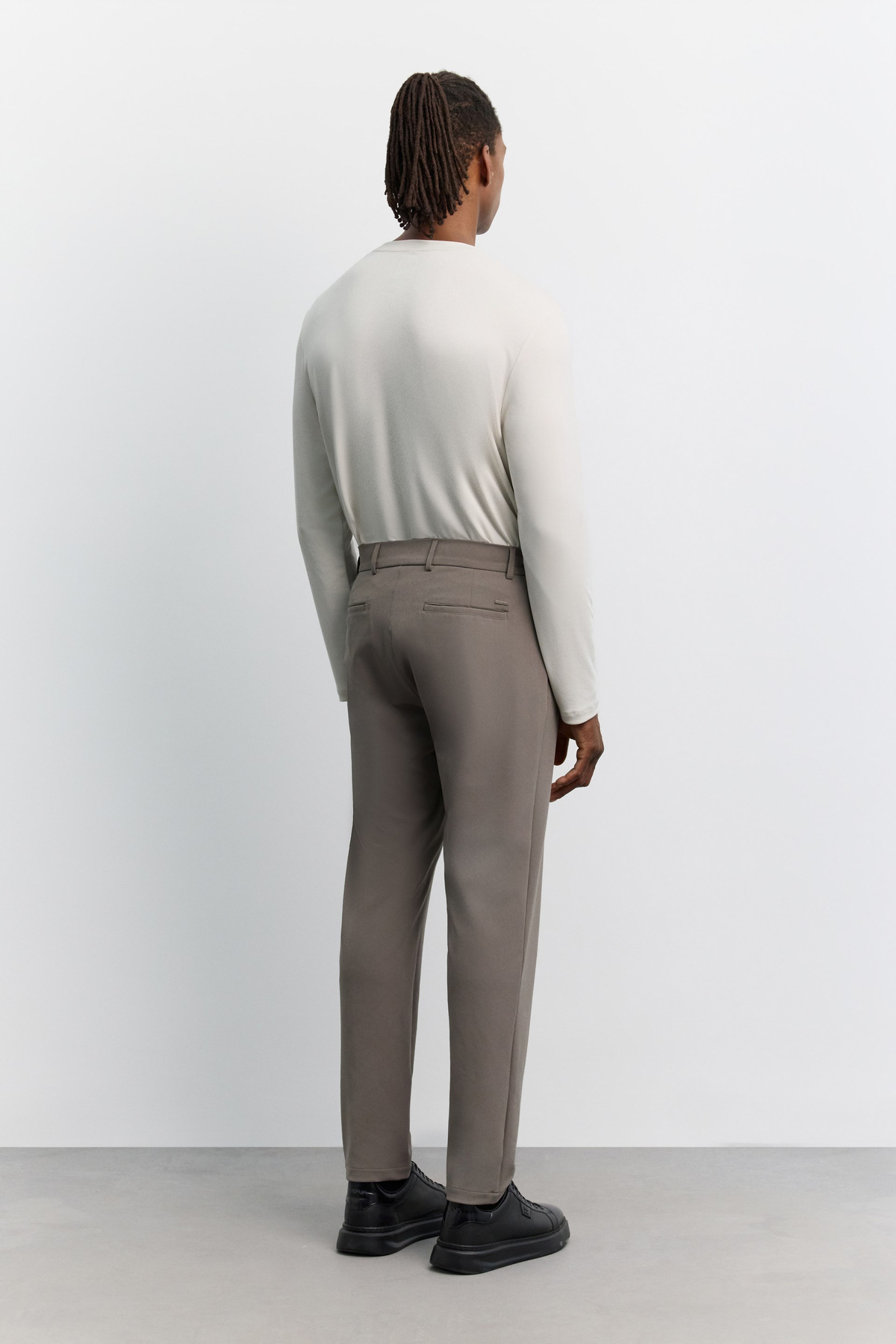 Vizon Yanı Lastikli Teknik Slim Fit Pantolon