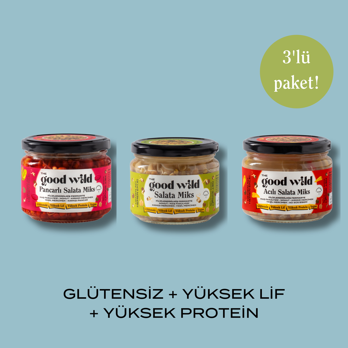 Fermante Salata Miks Karma 3'lü Paket