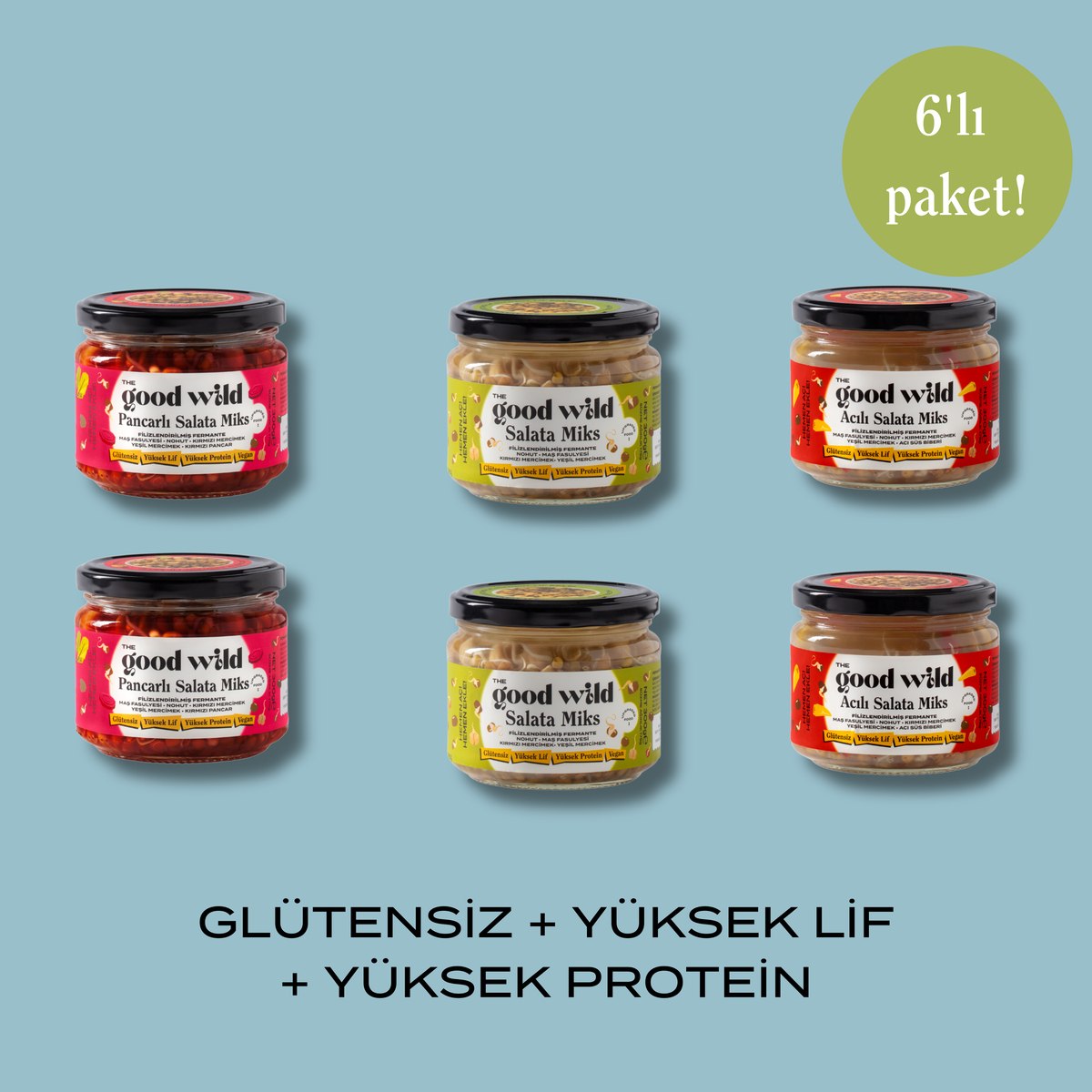 Fermante Salata Miks Karma 6'lı Paket