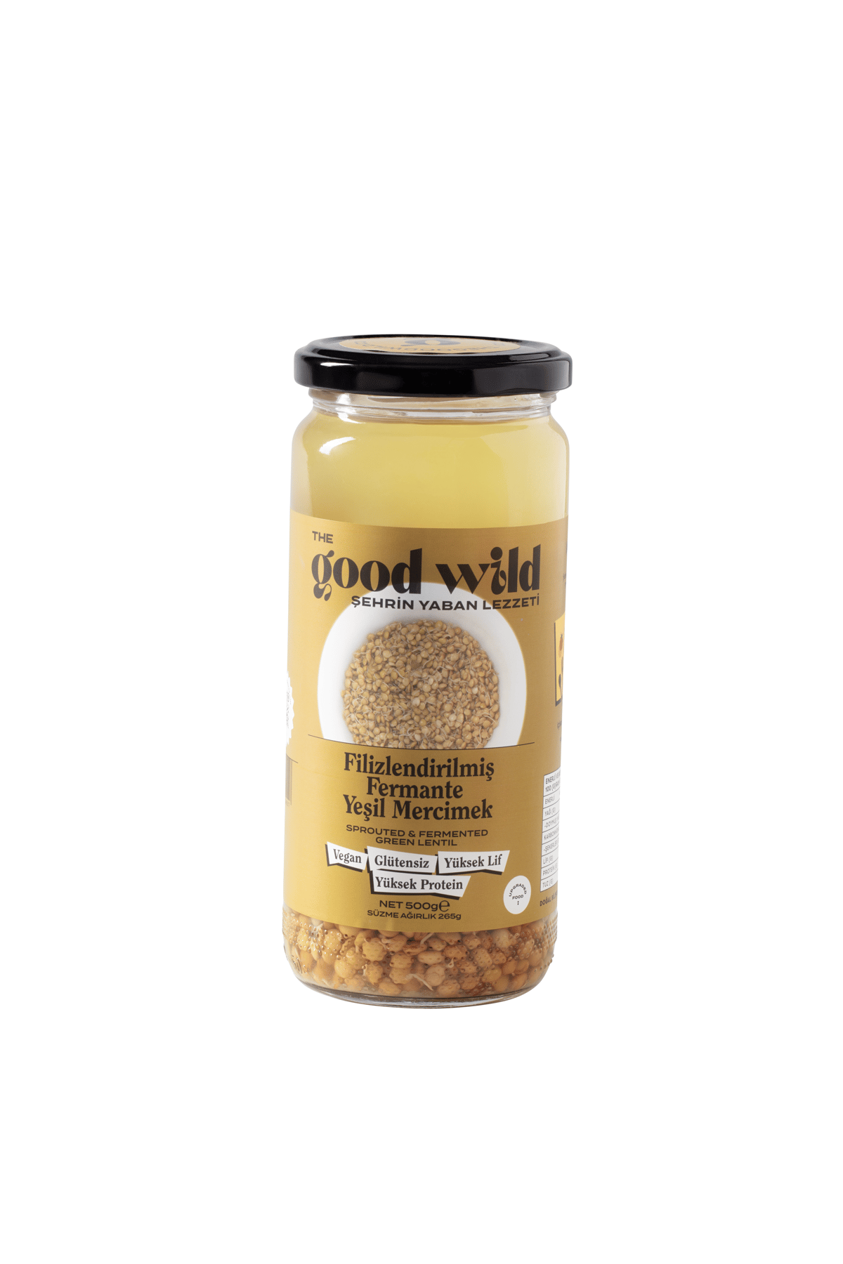 Sprouted Fermented Green Lentils