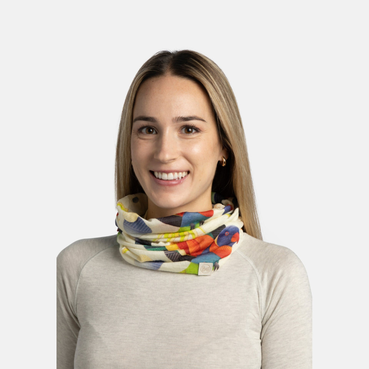 BUFF MERINO LIGHTWEIGHT PRINTS MARECK BOYUNLUK