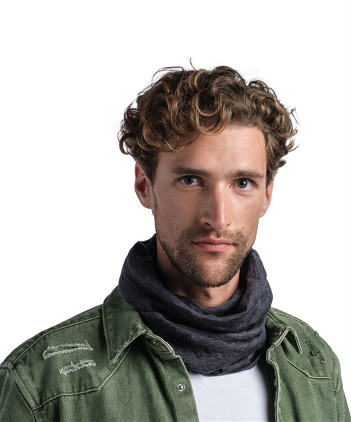BUFF MERINO LIGHTWEIGHT SOLID GREY