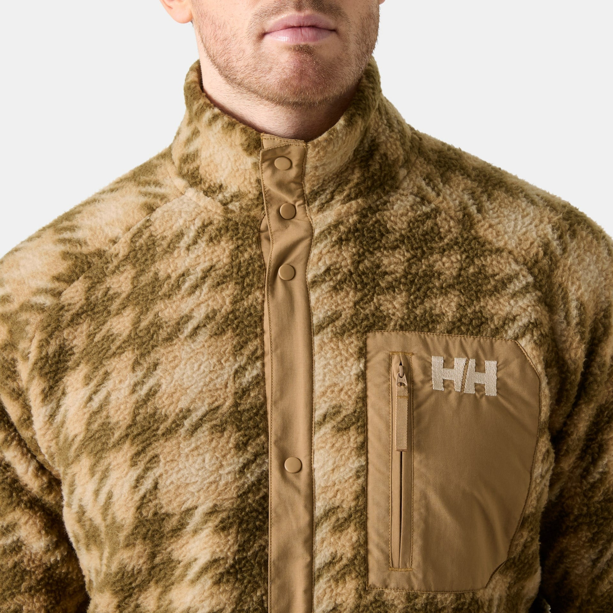 HELLY HANSEN PANORAMA PRINTED PILE SNAP MONT