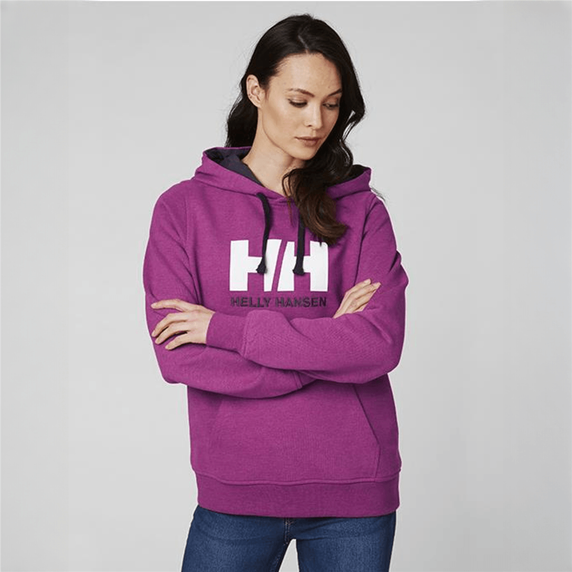 HELLY HANSEN  W LOGO HOODIE KAPİŞONLU