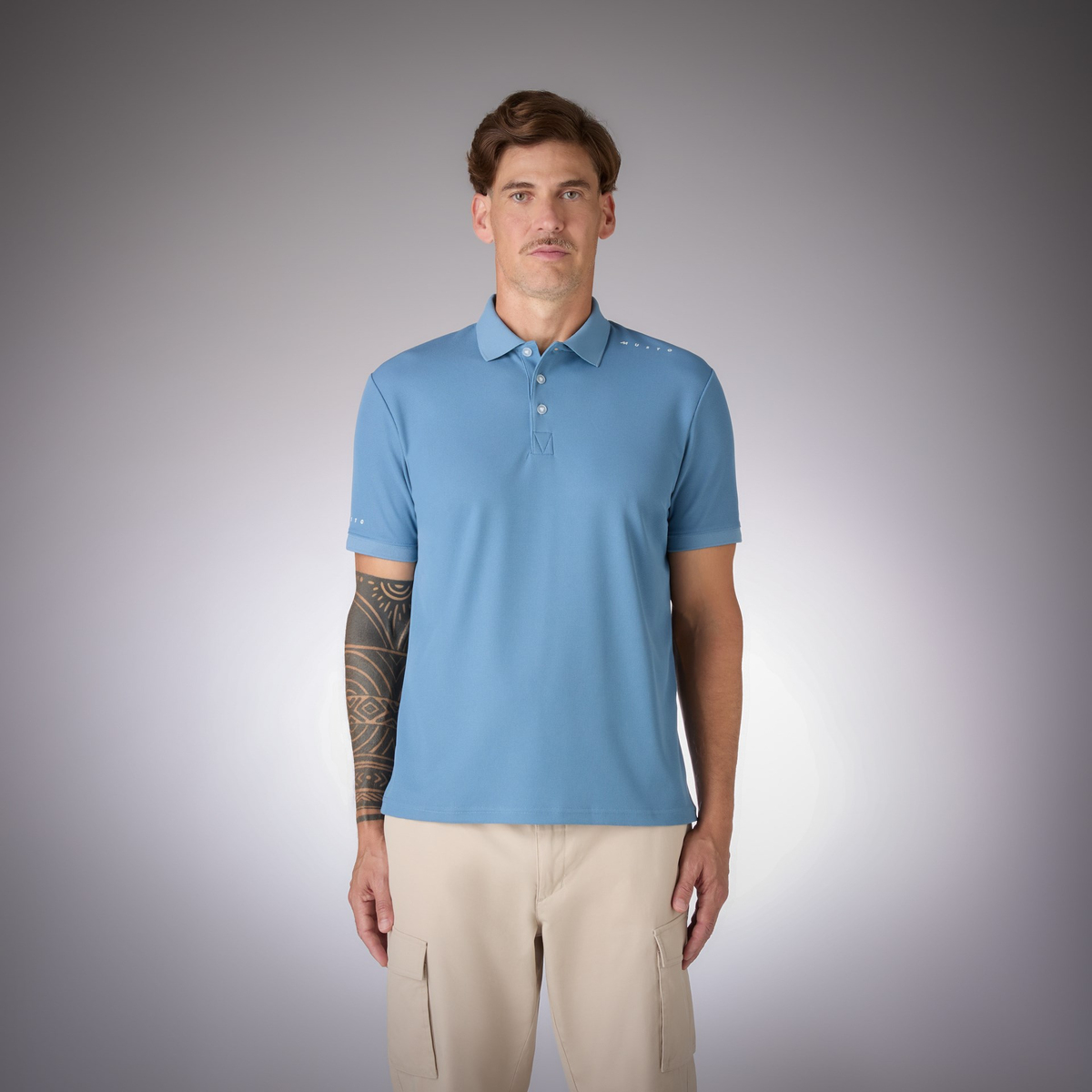 MUSTO M EVO CREW PRO LITE POLO T-SHIRT