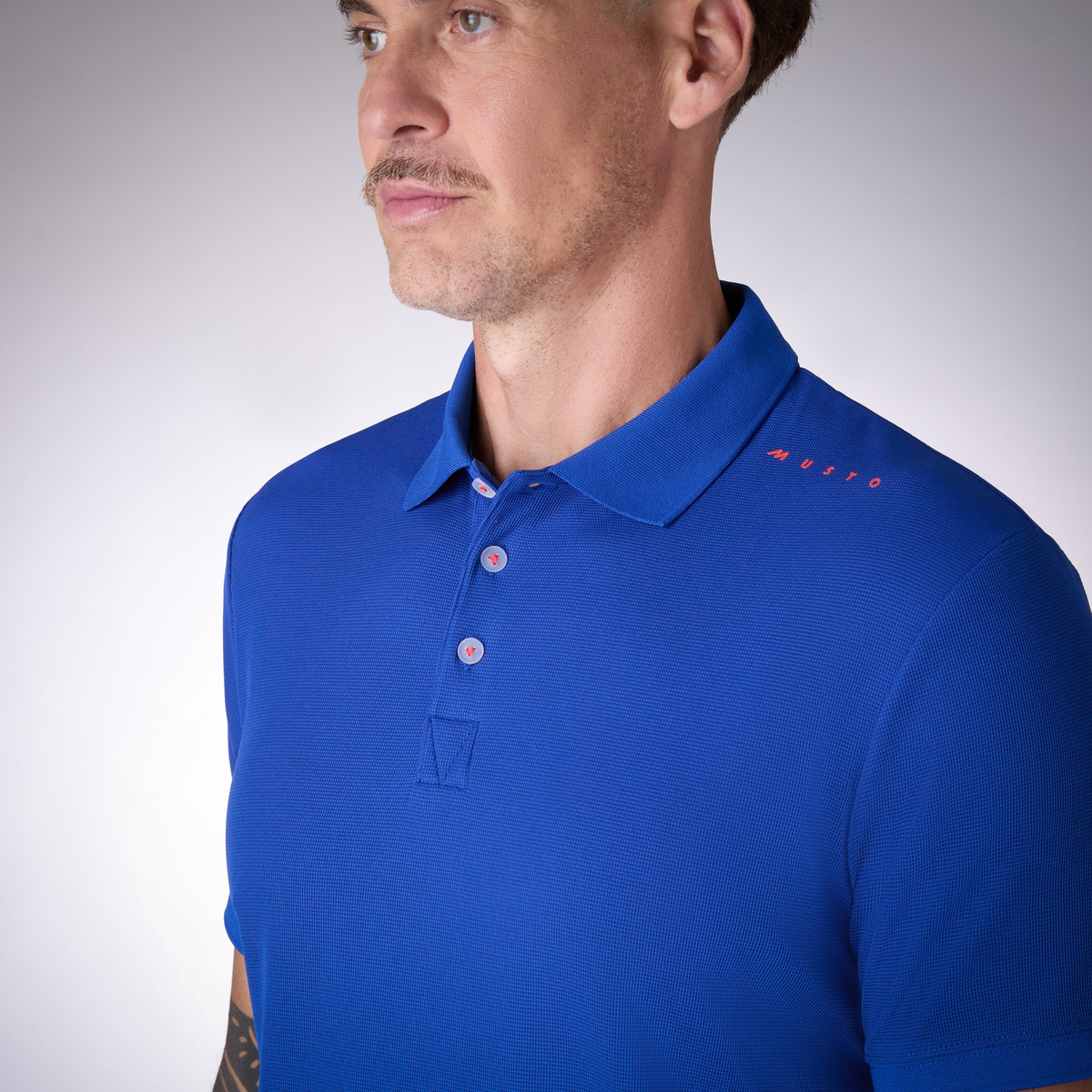 MUSTO M EVO CREW PRO LITE POLO T-SHIRT