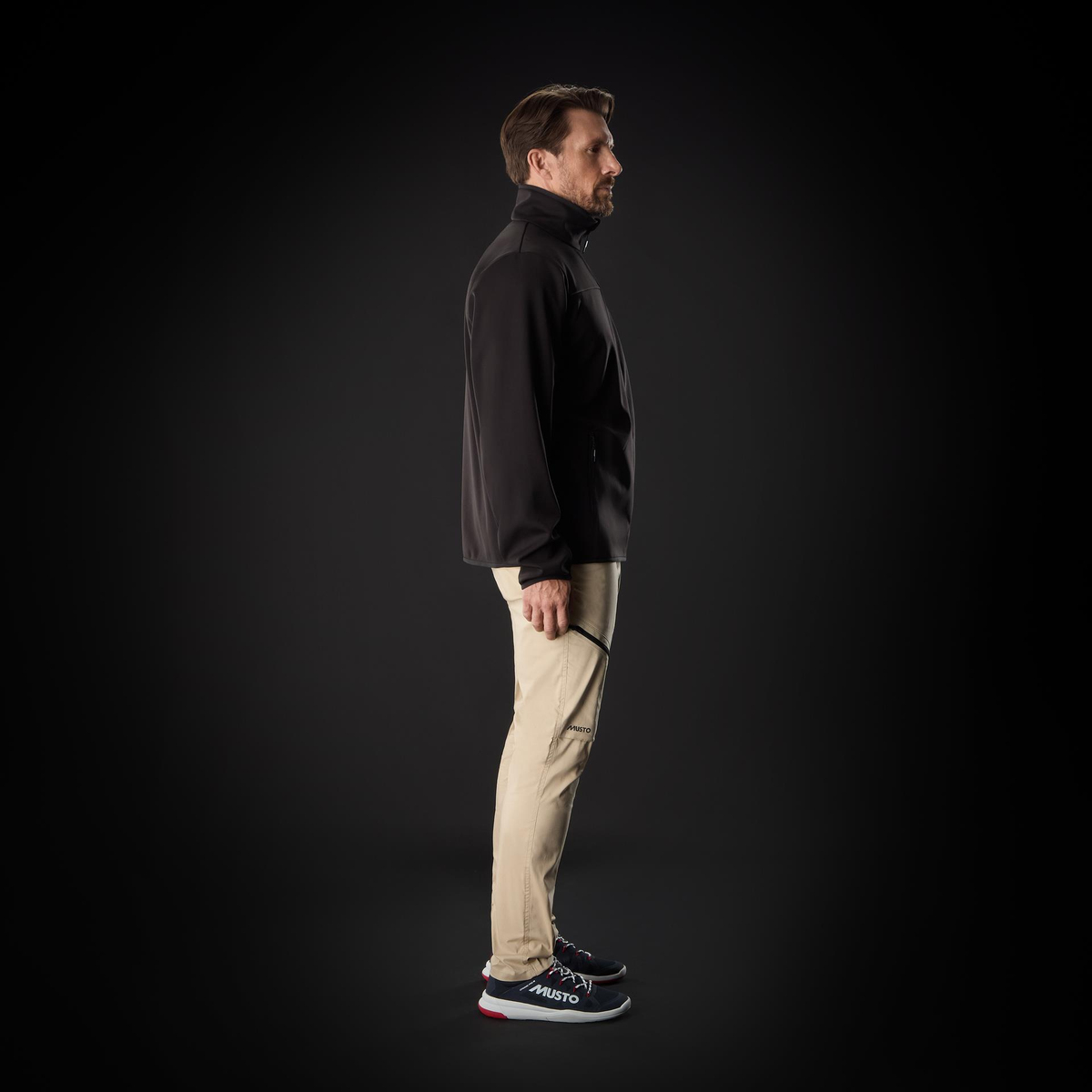 MUSTO M EVO CREW SOFTSHELL MONT