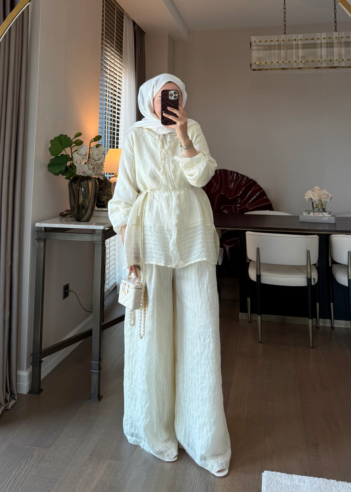 Anna Çizgili İkili Takım Sarı