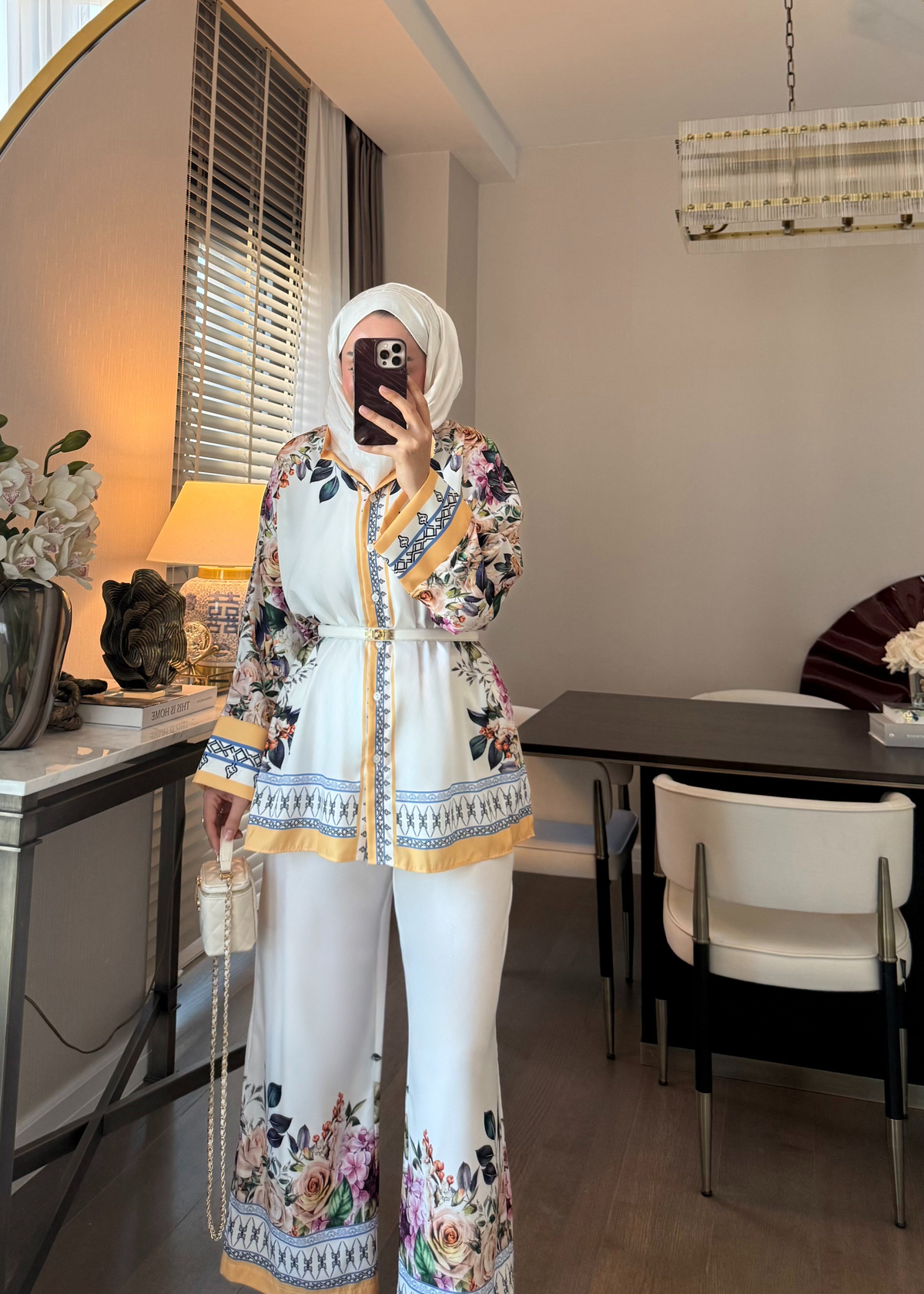 Elanor Desenli Takım Sarı