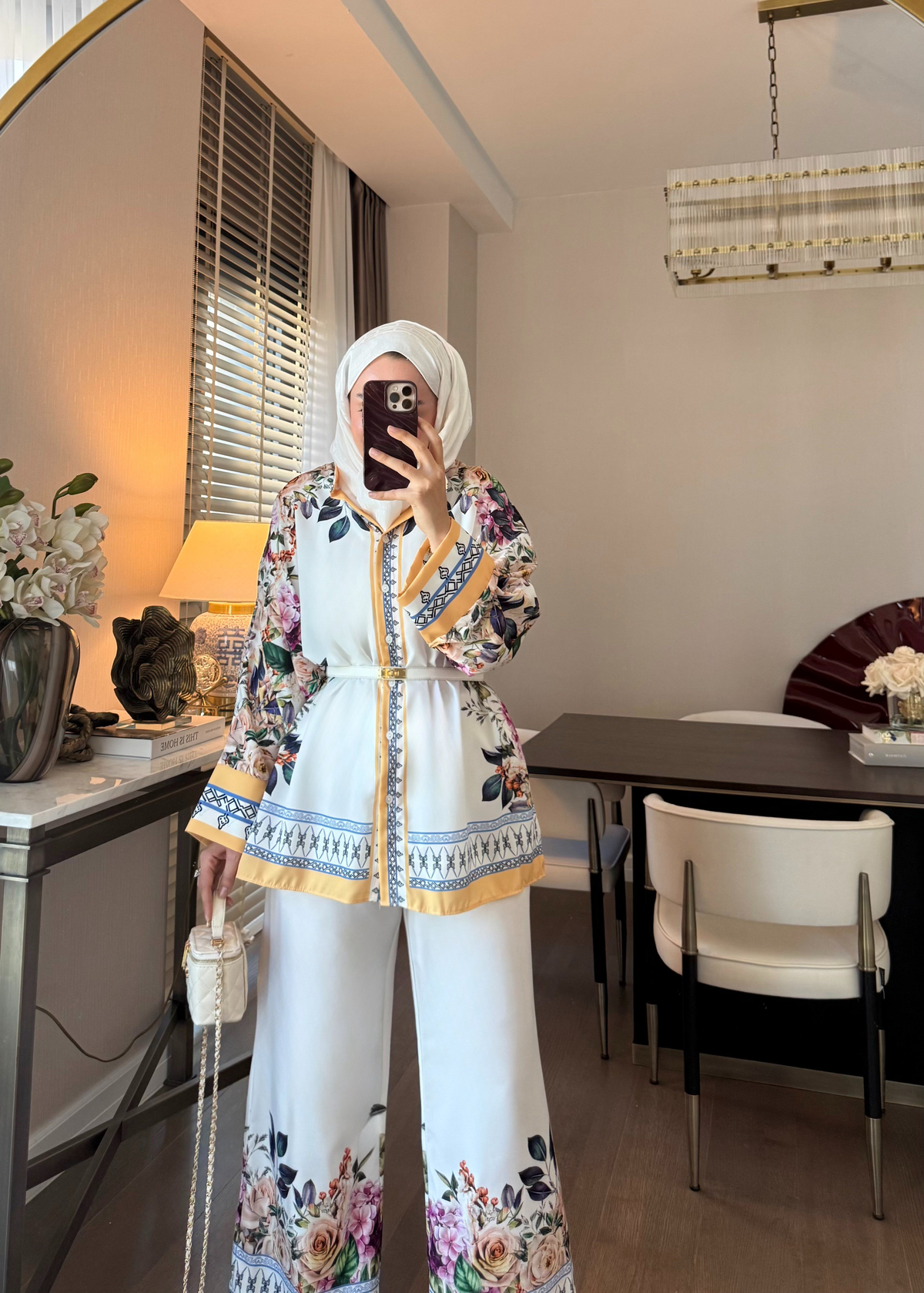 Elanor Desenli Takım Sarı