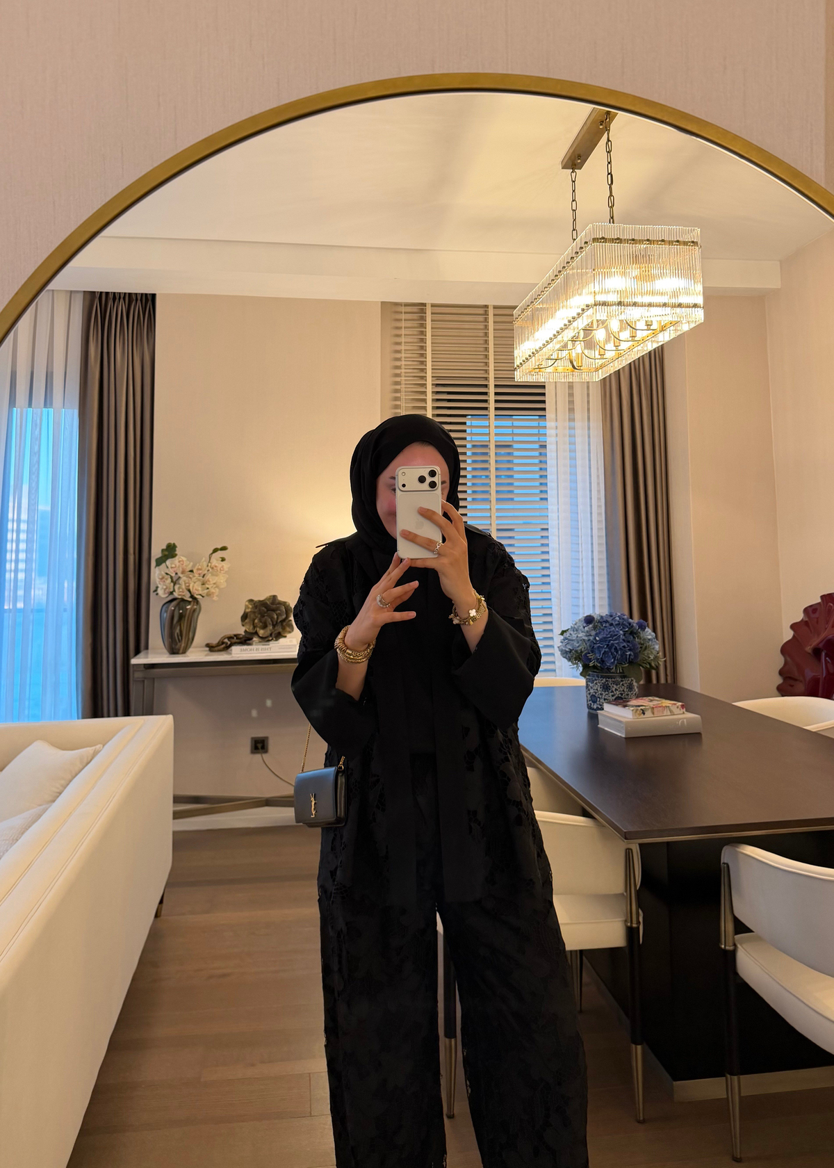 Lina Premium Dantel Gömlek Siyah