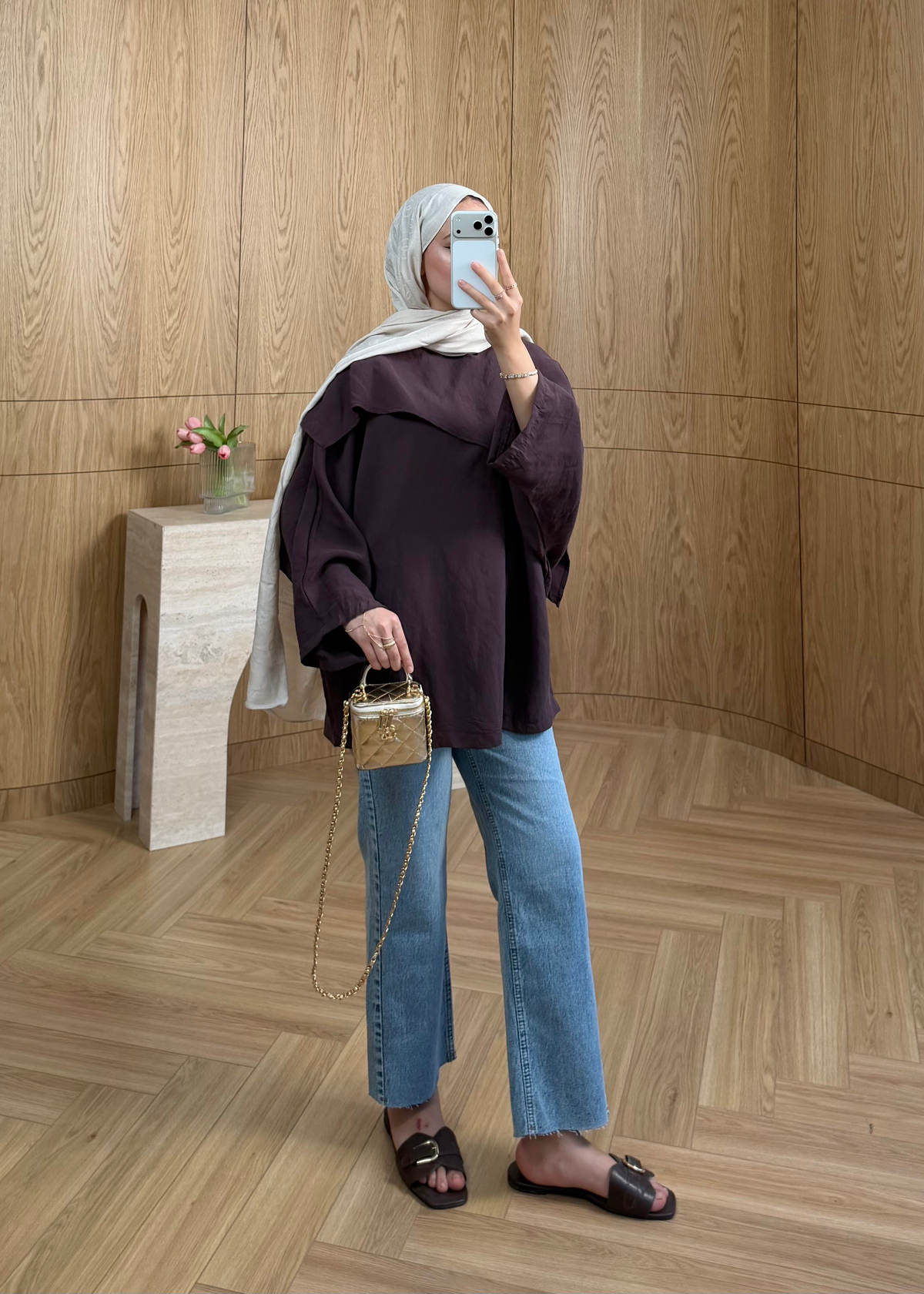 Pelerin Detaylı Gömlek Burgundy